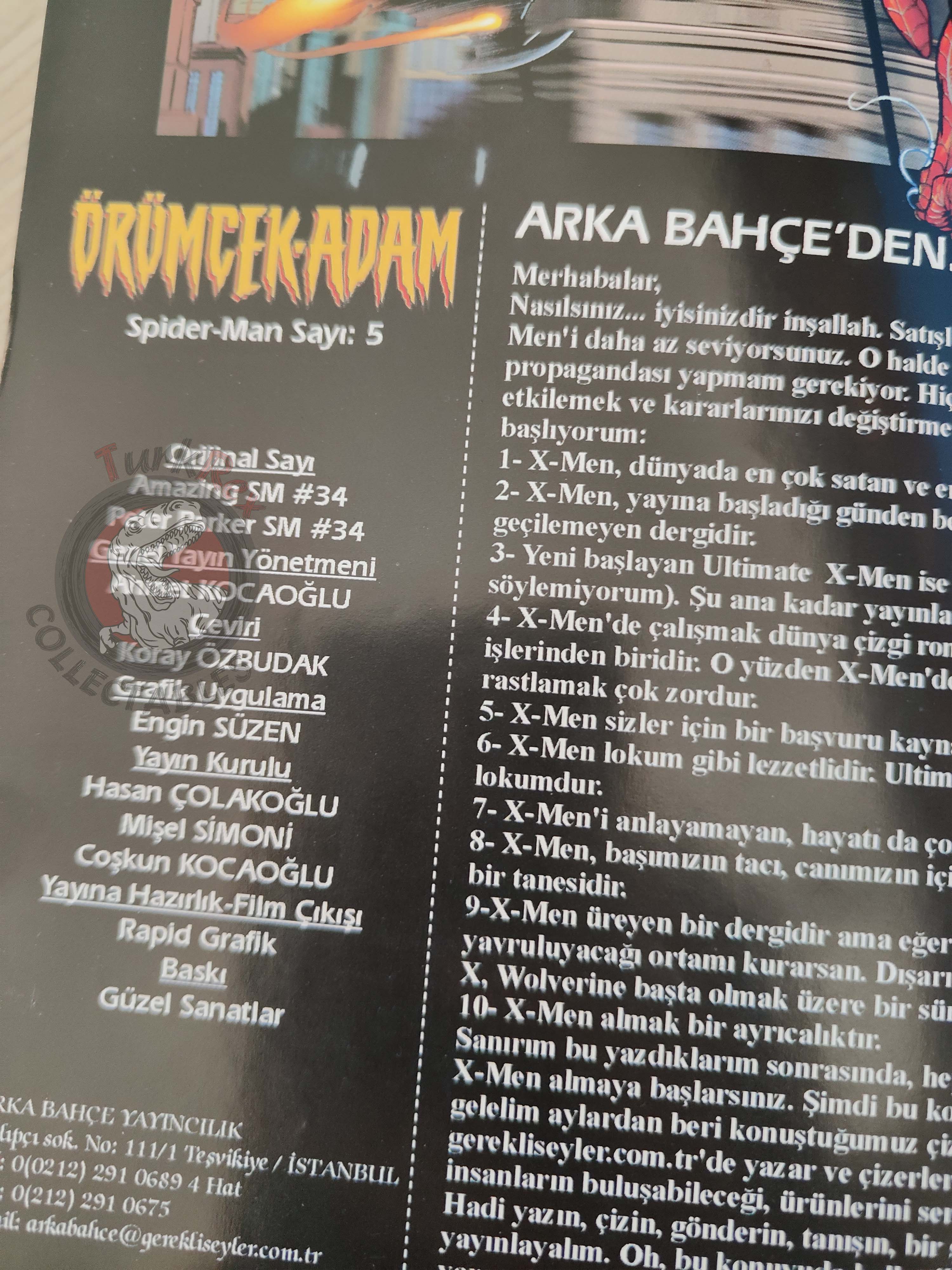 Spider-Man #5 2002 Turkish Comic Turkey The Amazing #34 Peter Parker #34
