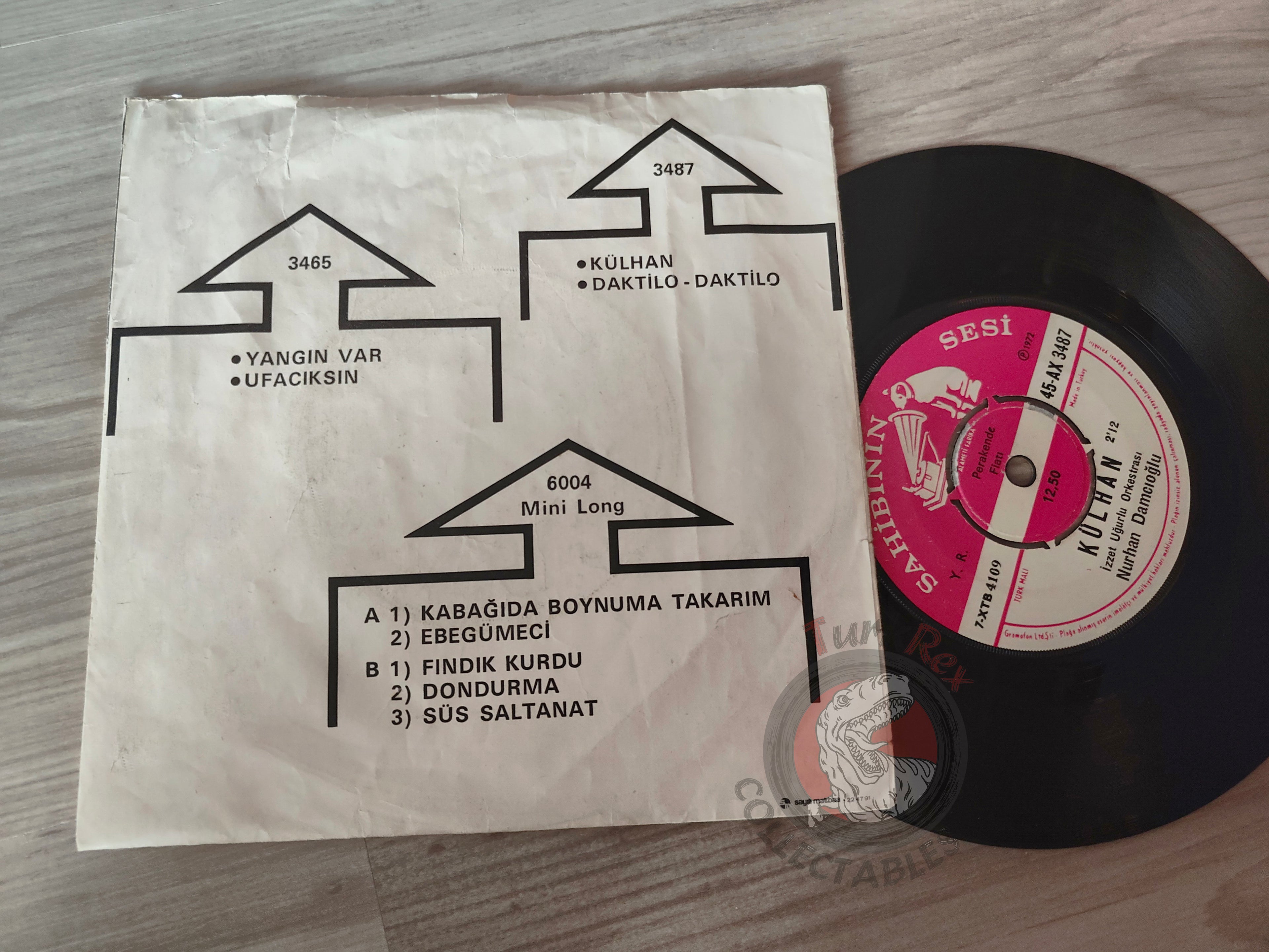 Nurhan Damcıoğlu – Daktilo Daktilo 7" Turkish Pressing Vinyl Turkey Edition