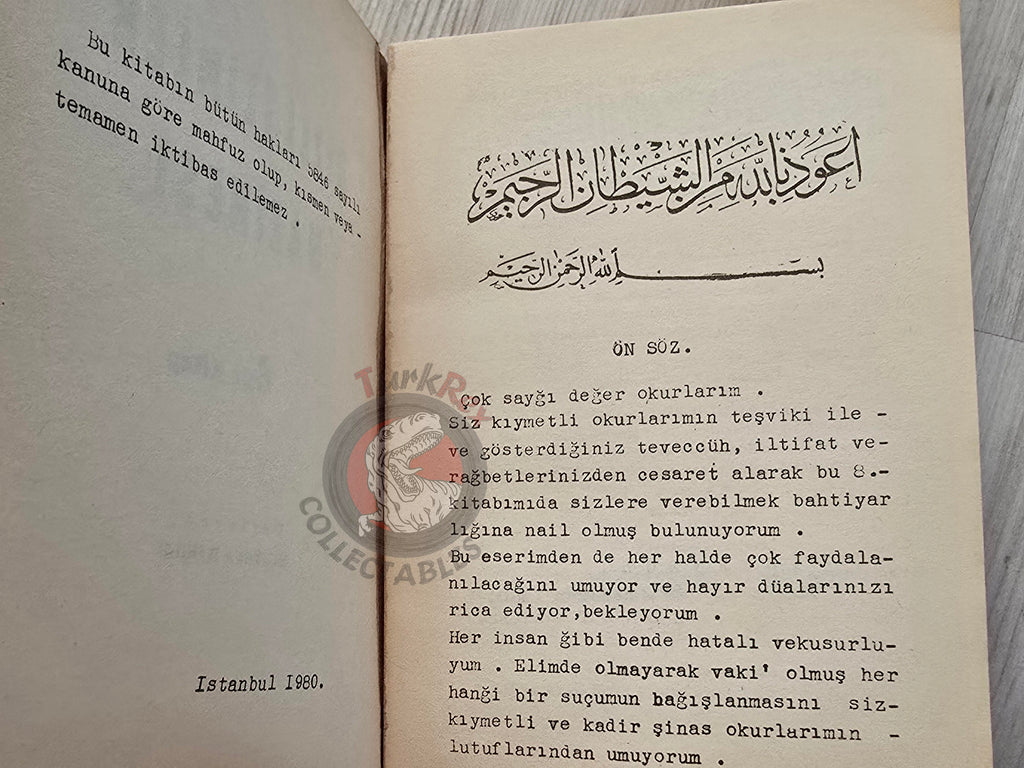 Hidden Sciences Vol 8 Islamic Occult Havass Vefq Spells Charm Turkish Book Islam Talisman