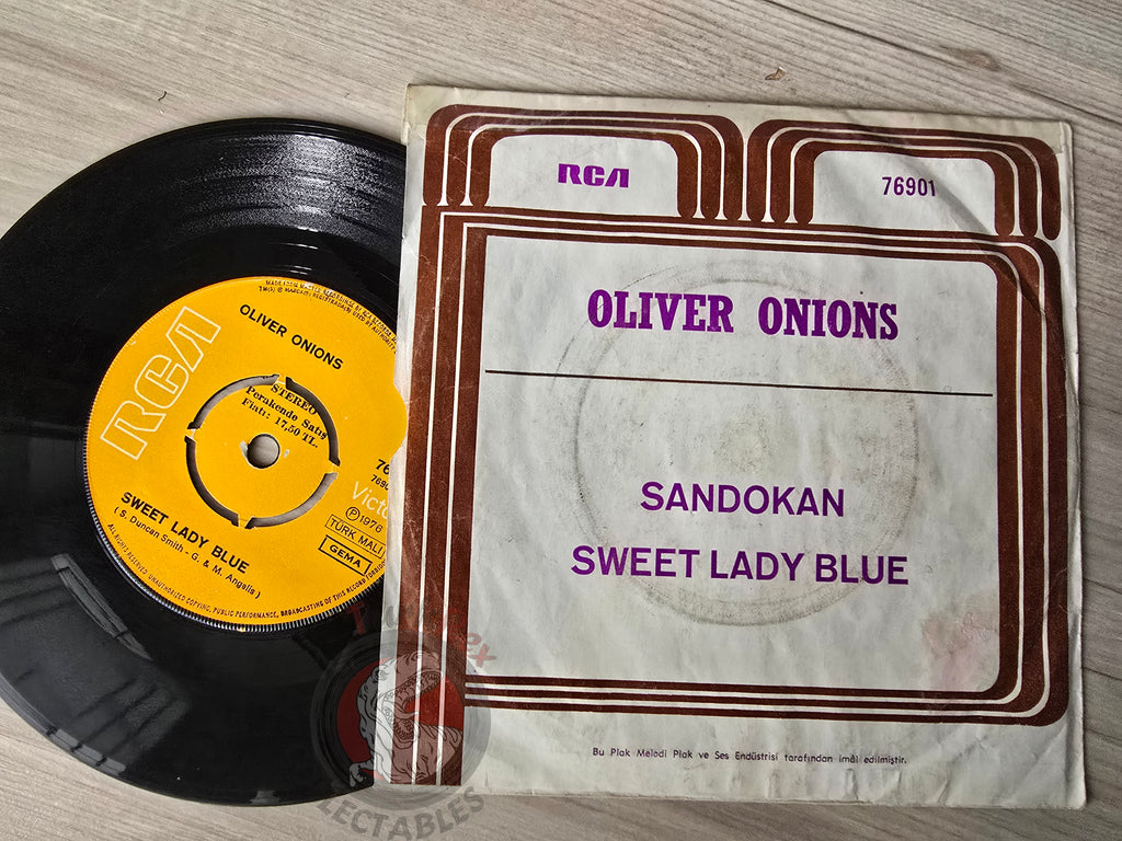 Oliver Onions – Sandokan 7" Turkish Pressing Vinyl Turkey Edition