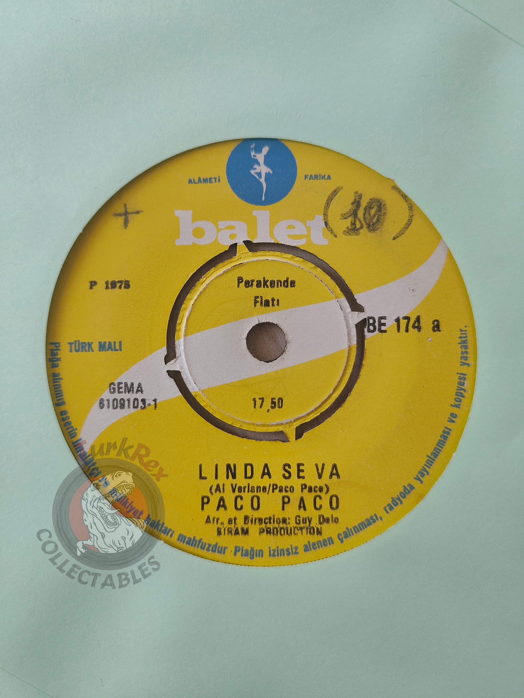 Paco Paco – Linda Se Va 7" Turkish Pressing Vinyl Turkey Edition