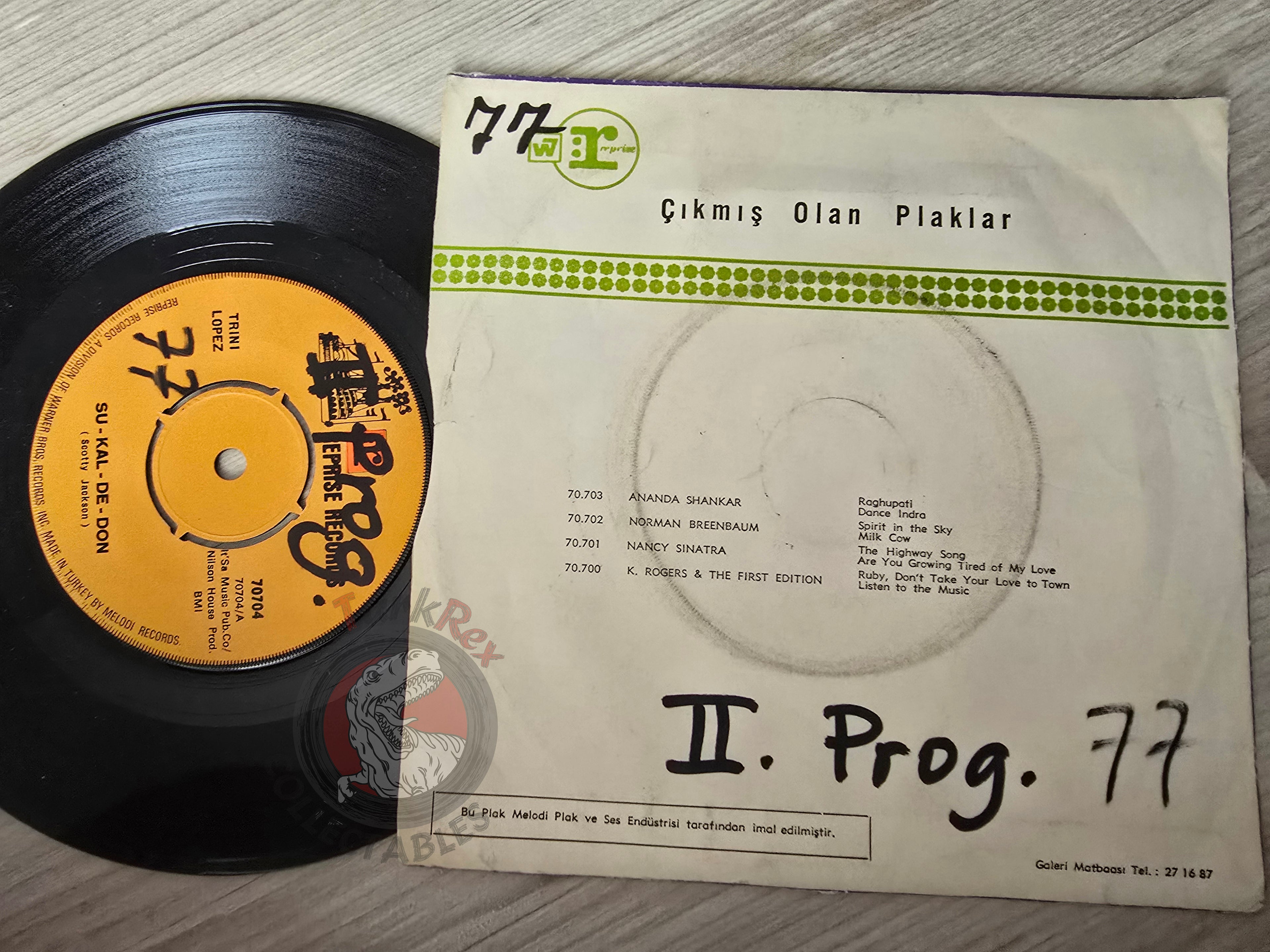 Trini Lopez – Su - Kal - De - Don 7" Turkish Pressing Vinyl Turkey Edition 2