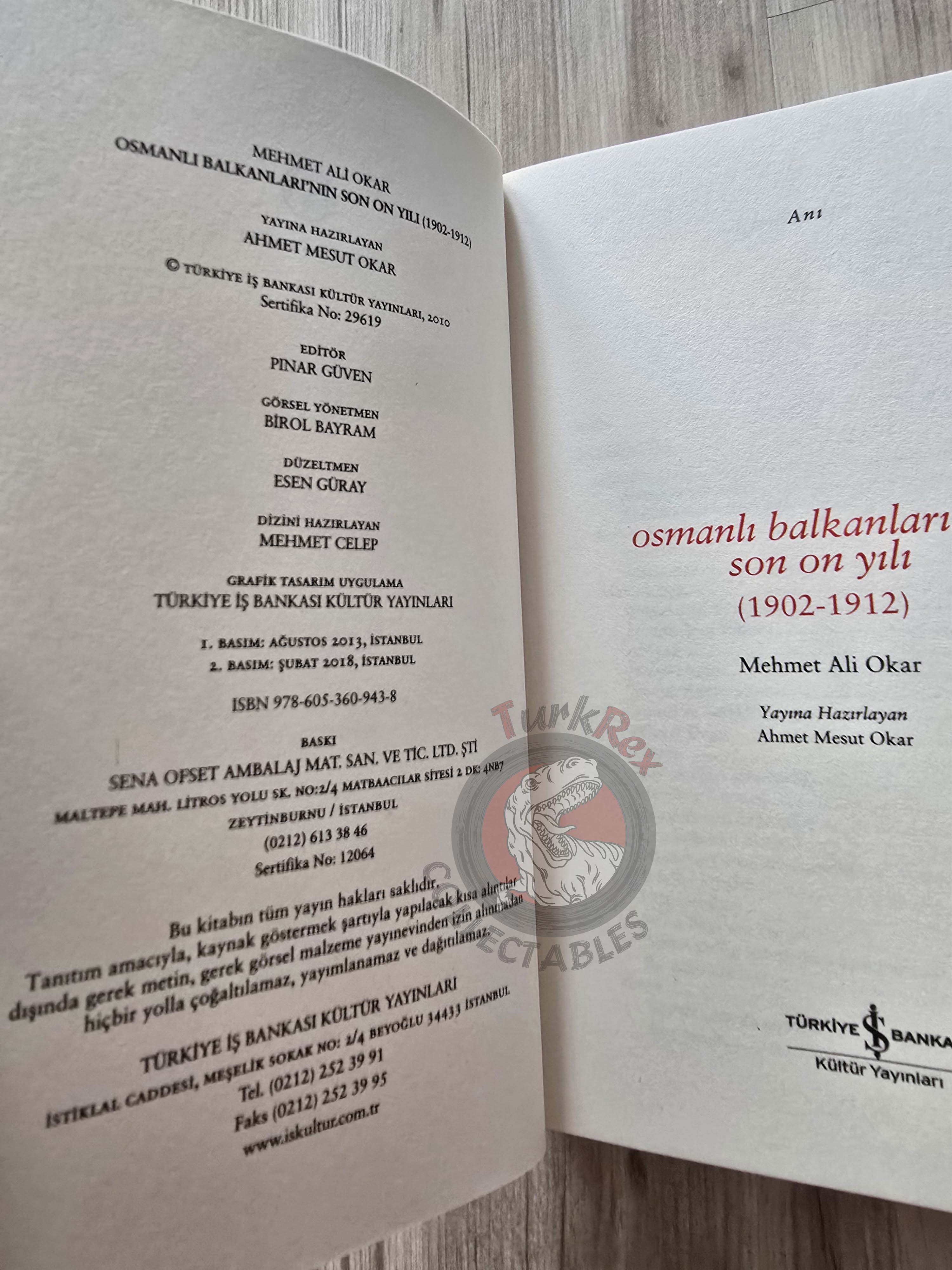 The Last Decade of the Ottoman Balkans 2018 Turkish Book Turkey Empire Balkan Wars