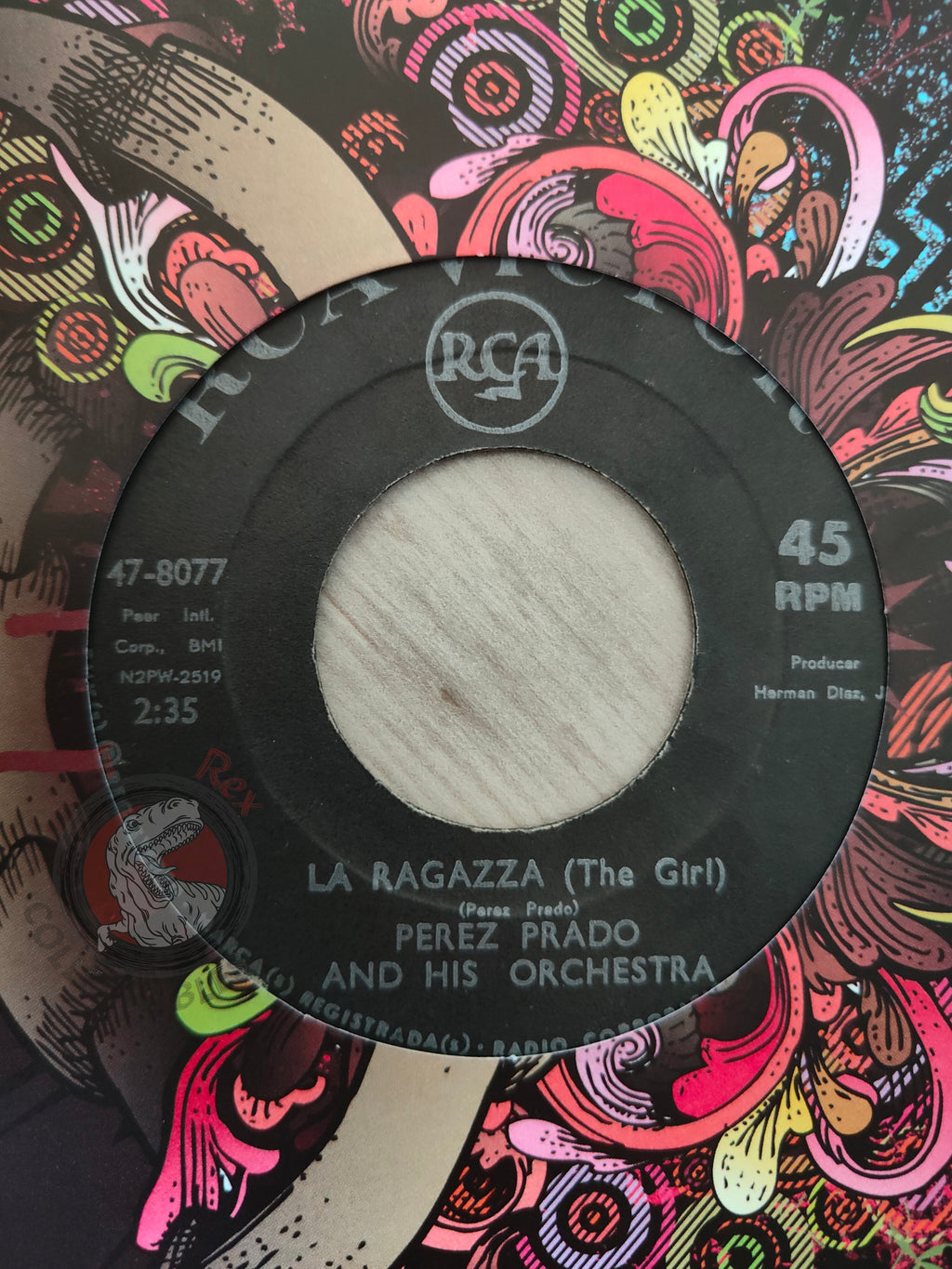 Perez Prado – Via Veneto 7" Turkish Pressing Vinyl Turkey Edition