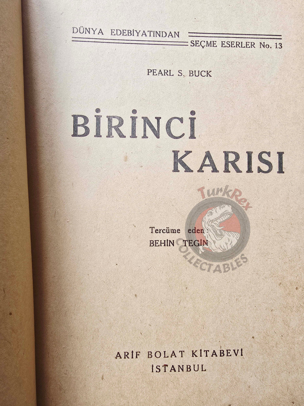 Pearl S. Buck – A House Divided 1947 1st Turkish Book Turkey