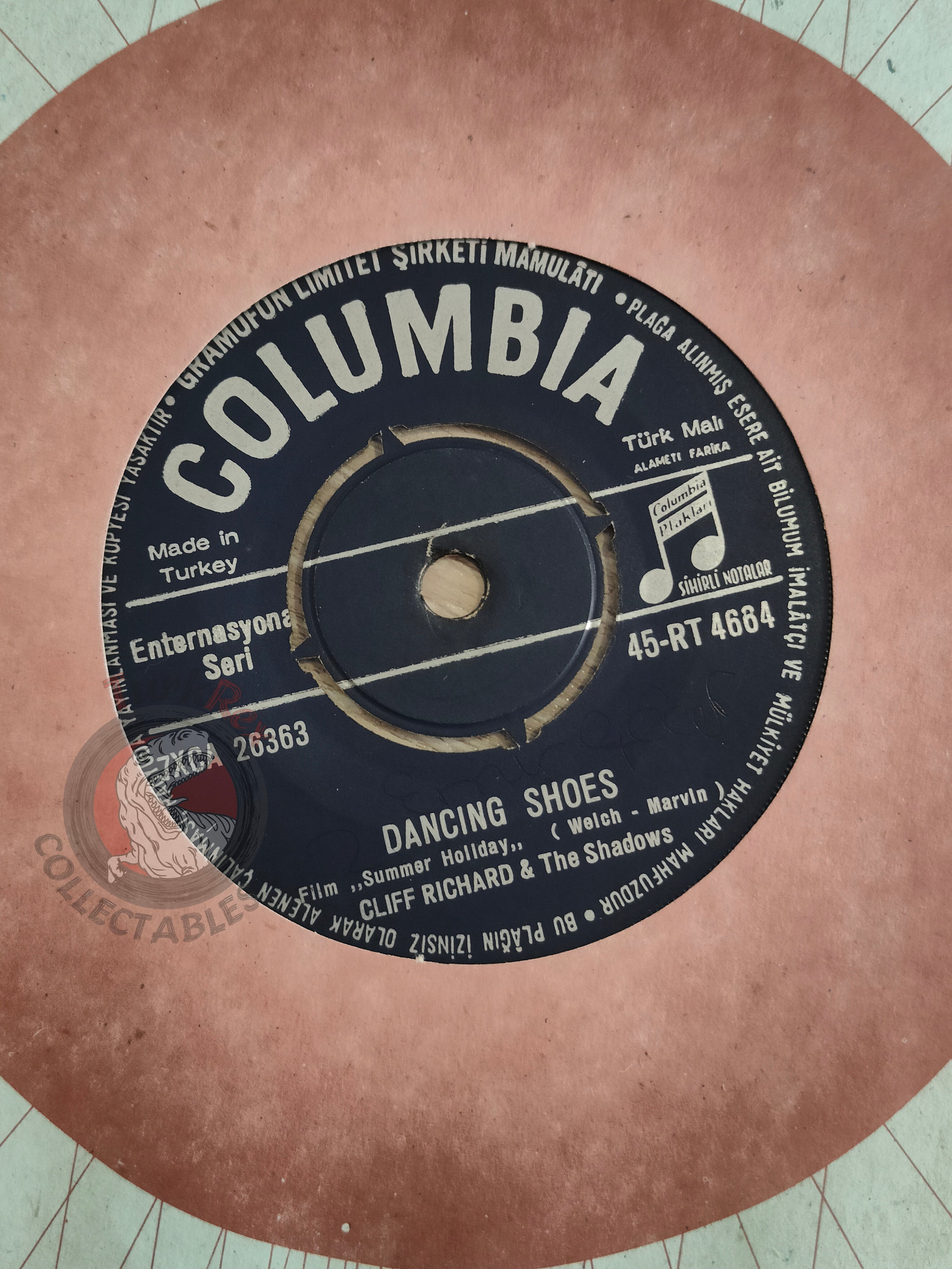Cliff Richard And The Shadows – Summer Holiday 7" Turkish Pressing Vinyl Turkey Edition 2