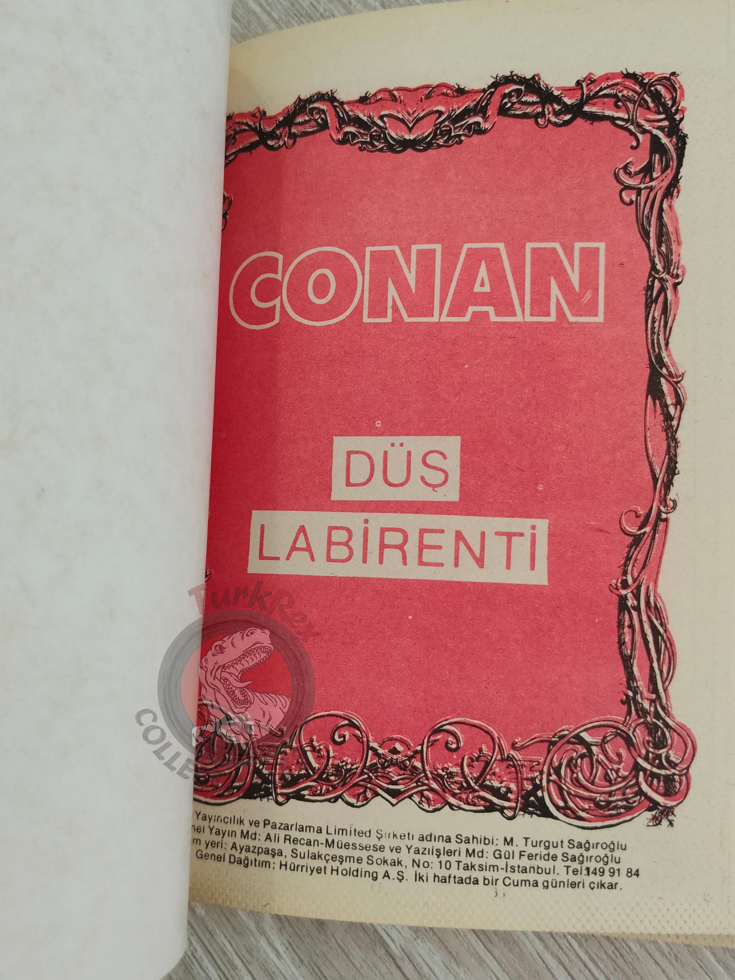 Conan Renkli #3 Turkish Comic Turkey The Savage Sword of Conan #37