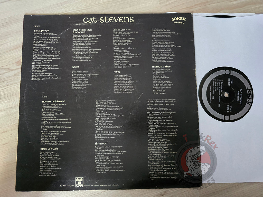 Cat Stevens – Numbers Turkish Pressing Vinyl Turkey Edition