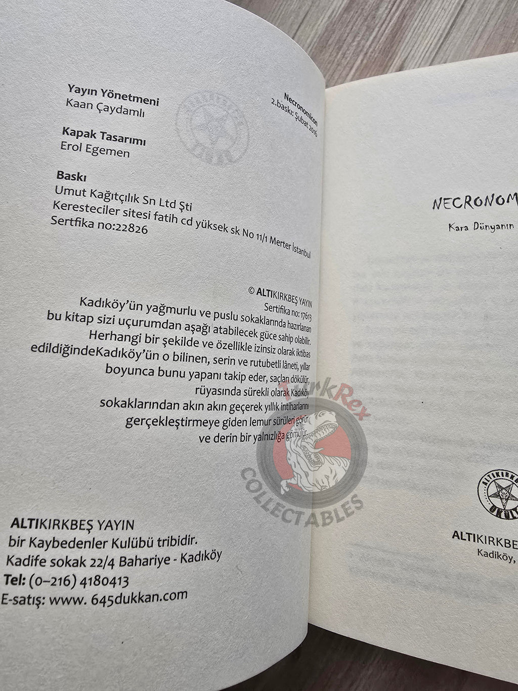 The Necronomicon: Book of Death 2017 Turkish Book Turkey Magic Occult