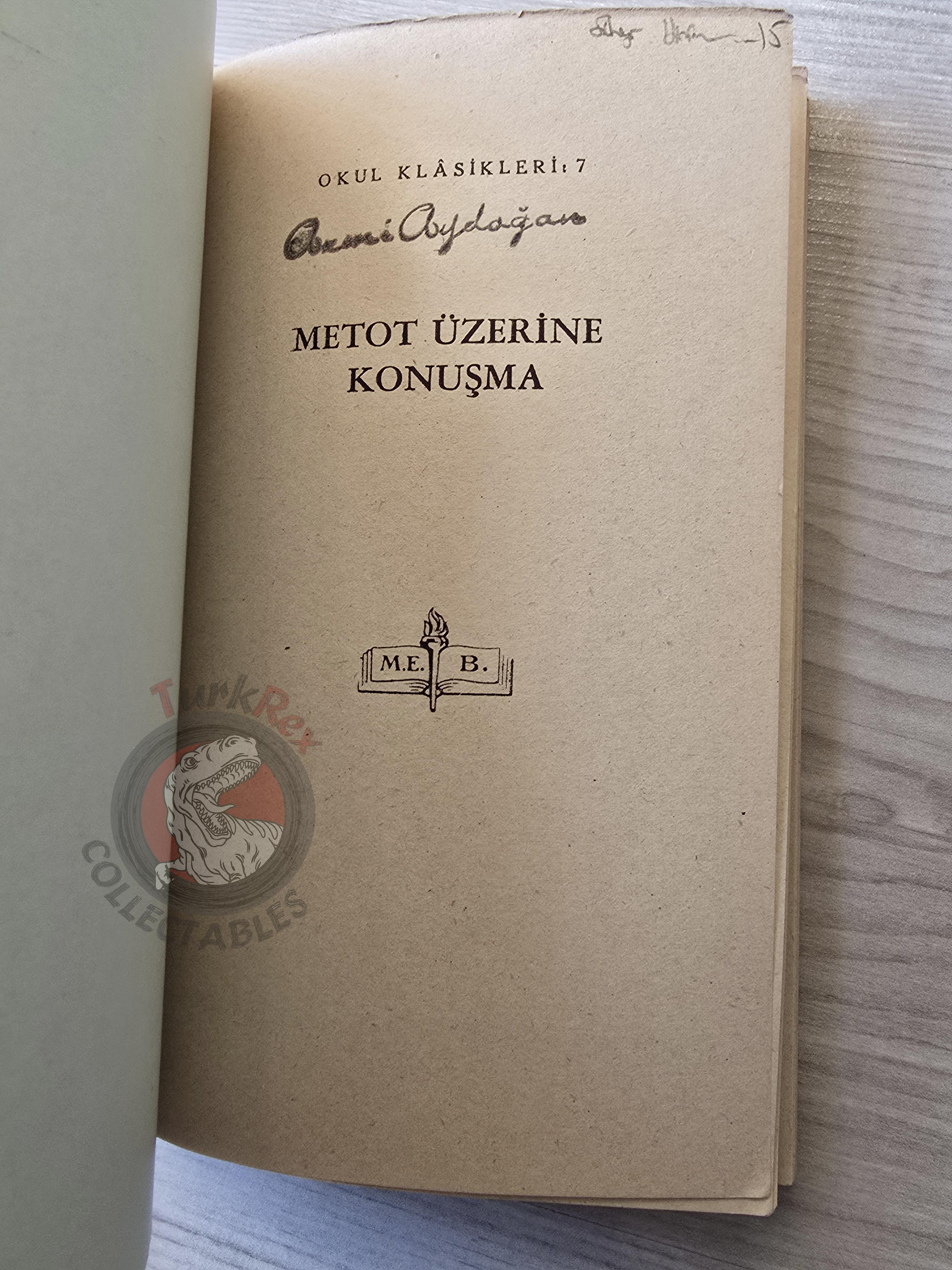 René Descartes –  Discourse on Method 1947 1st Turkish Book Turkey