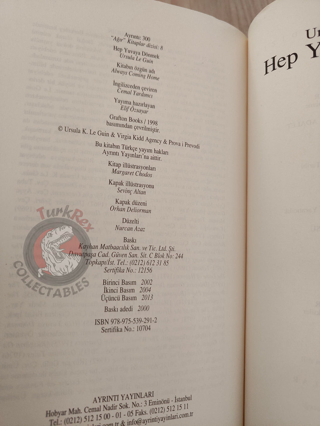 Ursula K. Le Guin – Always Coming Home 2013 Turkish Book Turkey