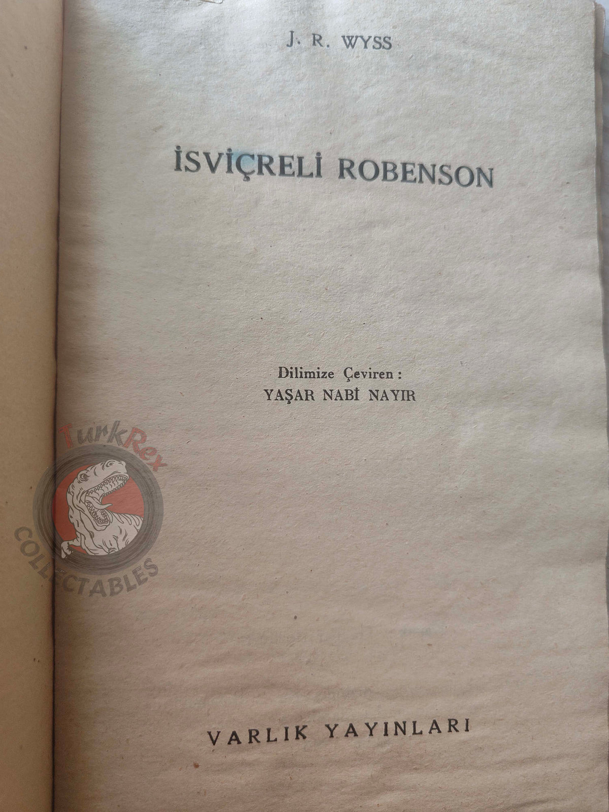 Johann David Wyss – The Swiss Family Robinson 1946 Turkish Book Turkey Illustrated