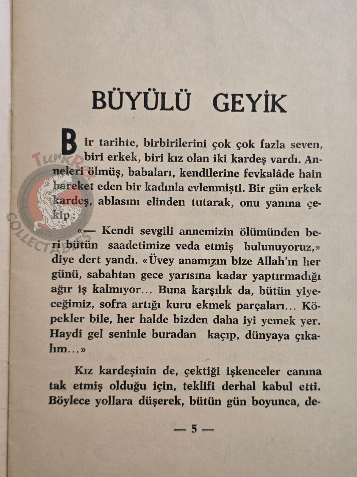 Grimm Brothers – Brother and Sister 1961 Turkish Book Turkey Illustrated