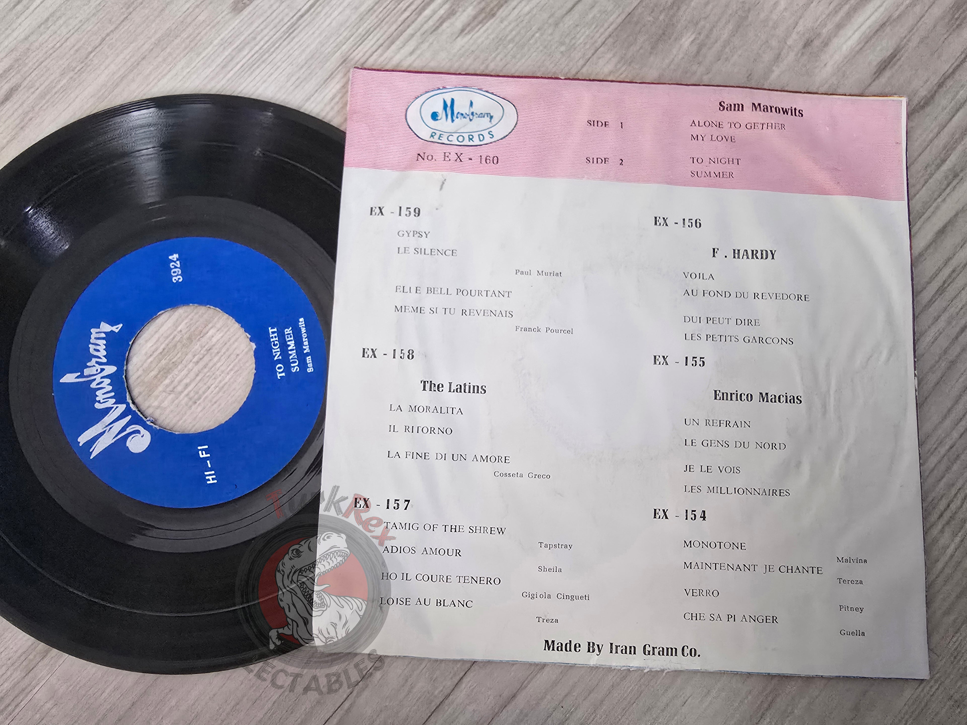 Sam Marowitz – Alone Together 7" Iran Pressing Vinyl Iranian Edition