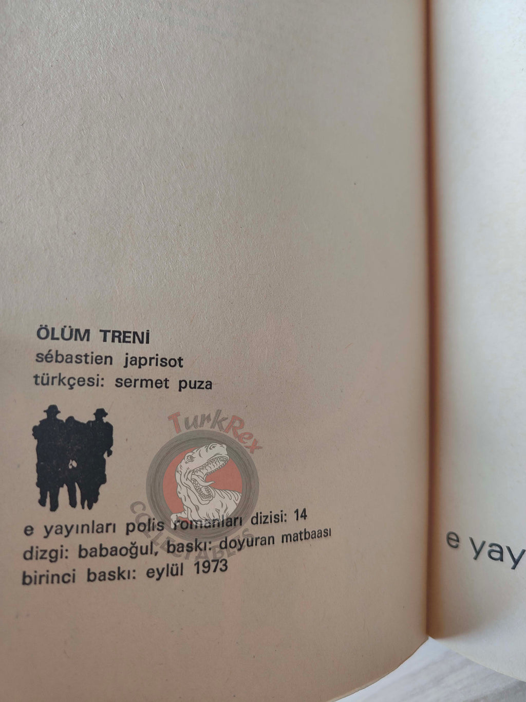 Sébastien Japrisot – Compartiment tueurs 1973 1st Turkish Book Turkey