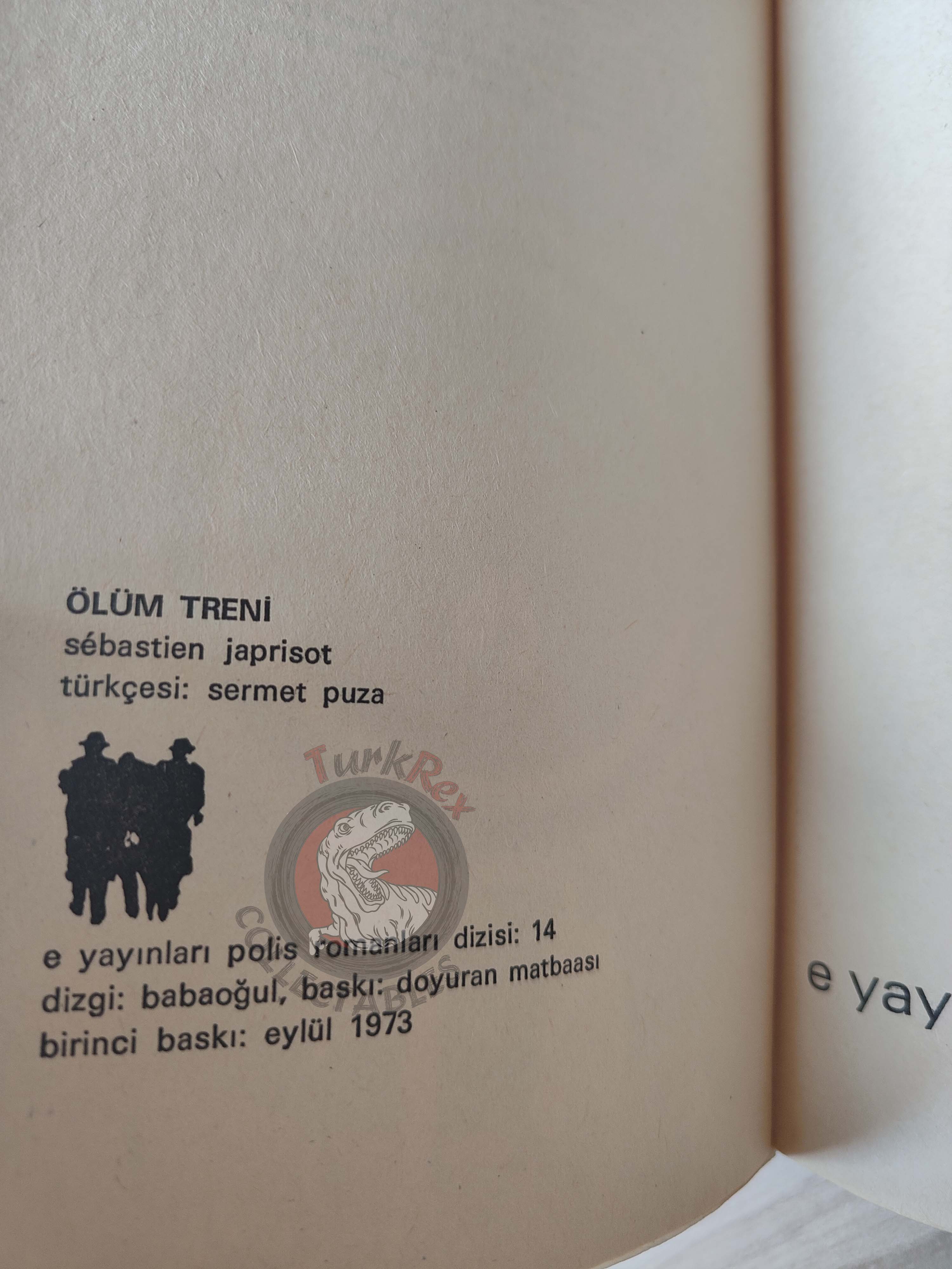 Sébastien Japrisot – Compartiment tueurs 1973 1st Turkish Book Turkey