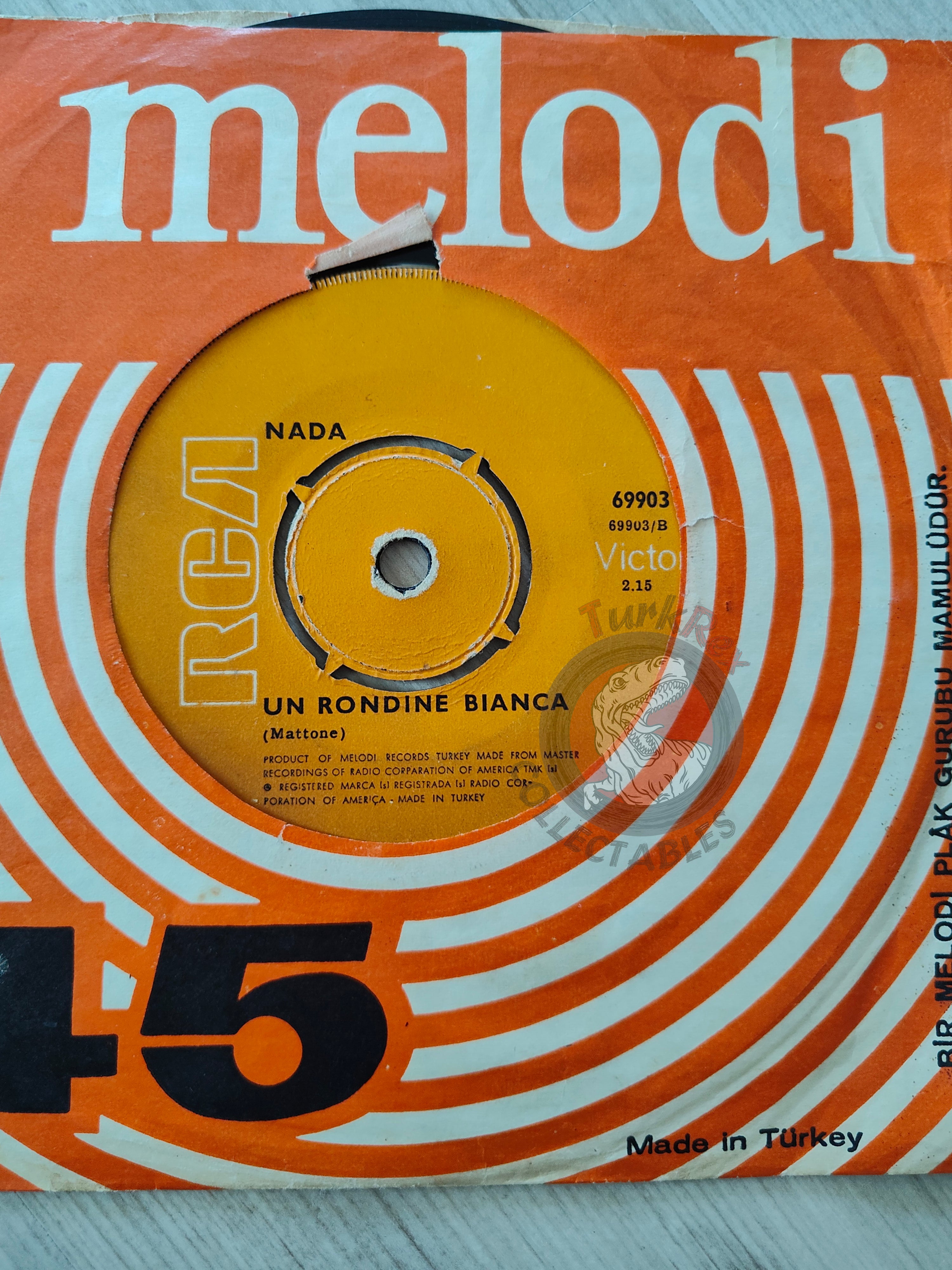 Nada  – Ma Che Freddo Fa 7" Turkish Pressing Vinyl Turkey Edition