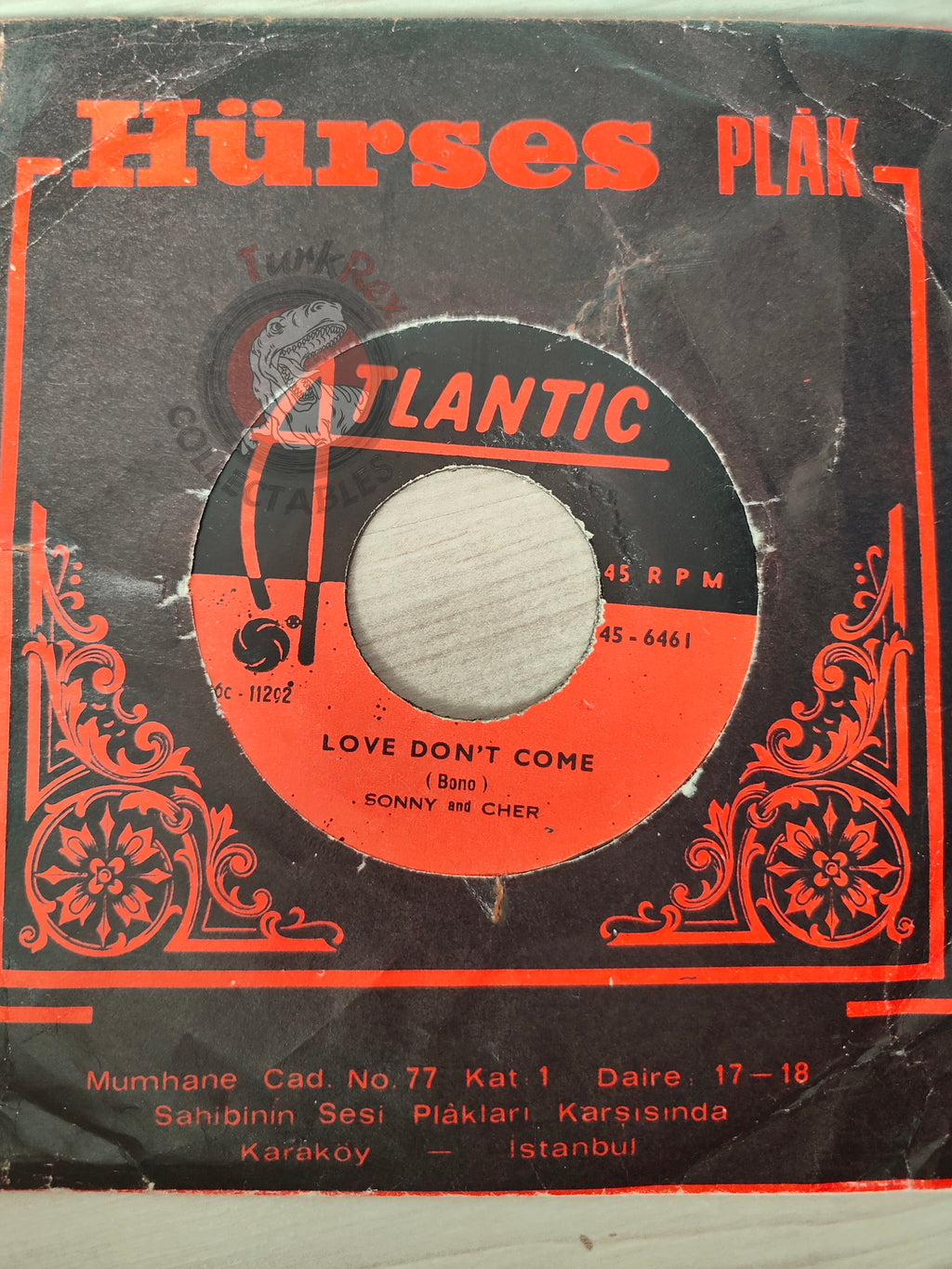 Sonny & Cher – The Beat Goes On 7"  Turkish Pressing Vinyl Turkey Edition