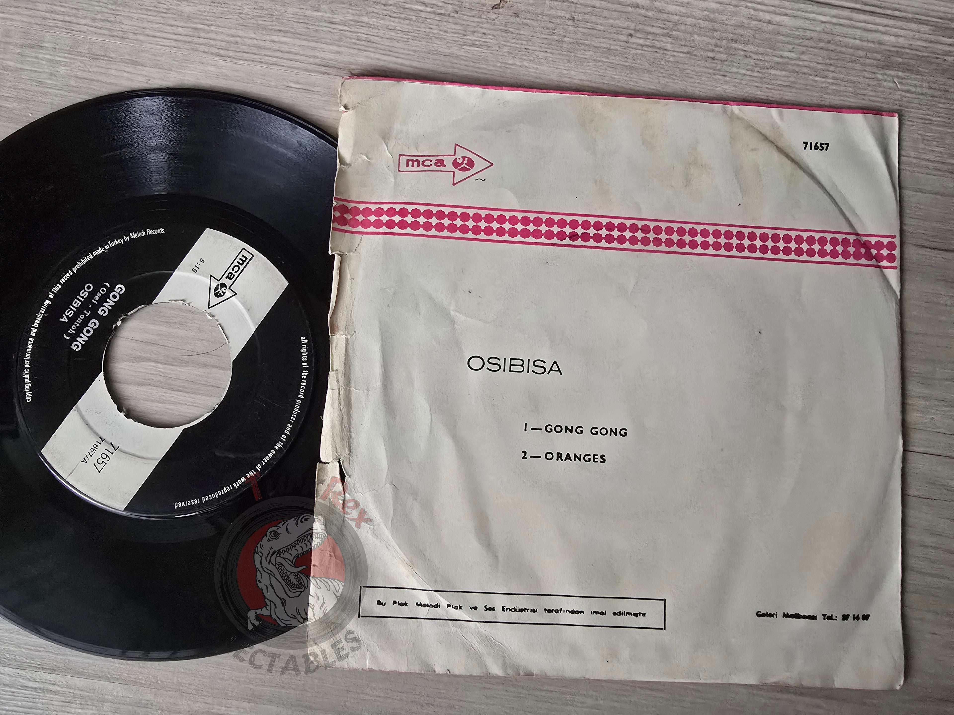 Osibisa – Gong Gong 7" Turkish Pressing Vinyl Turkey Edition