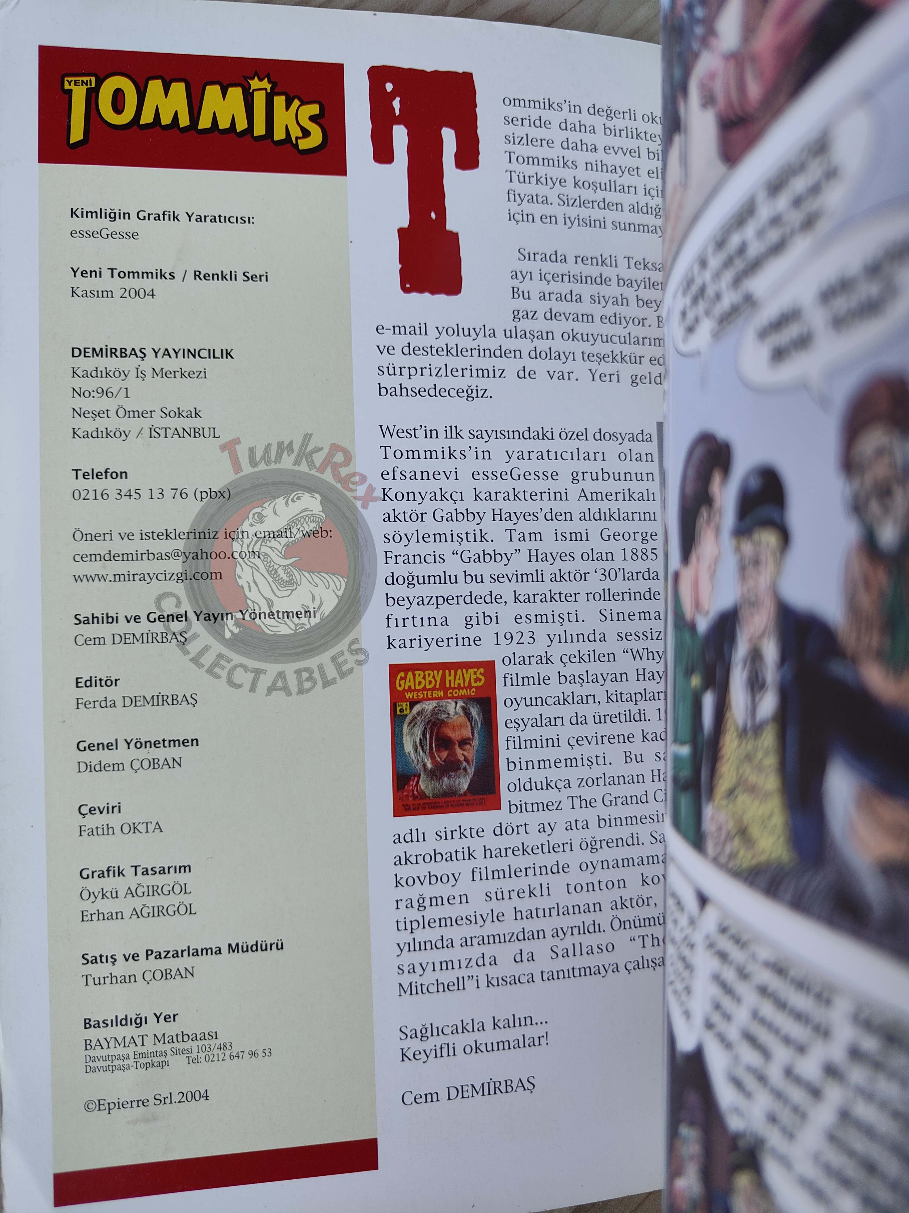 Capitan Miki #1 Colored 2004 Turkish Comic Turkey EsseGesse