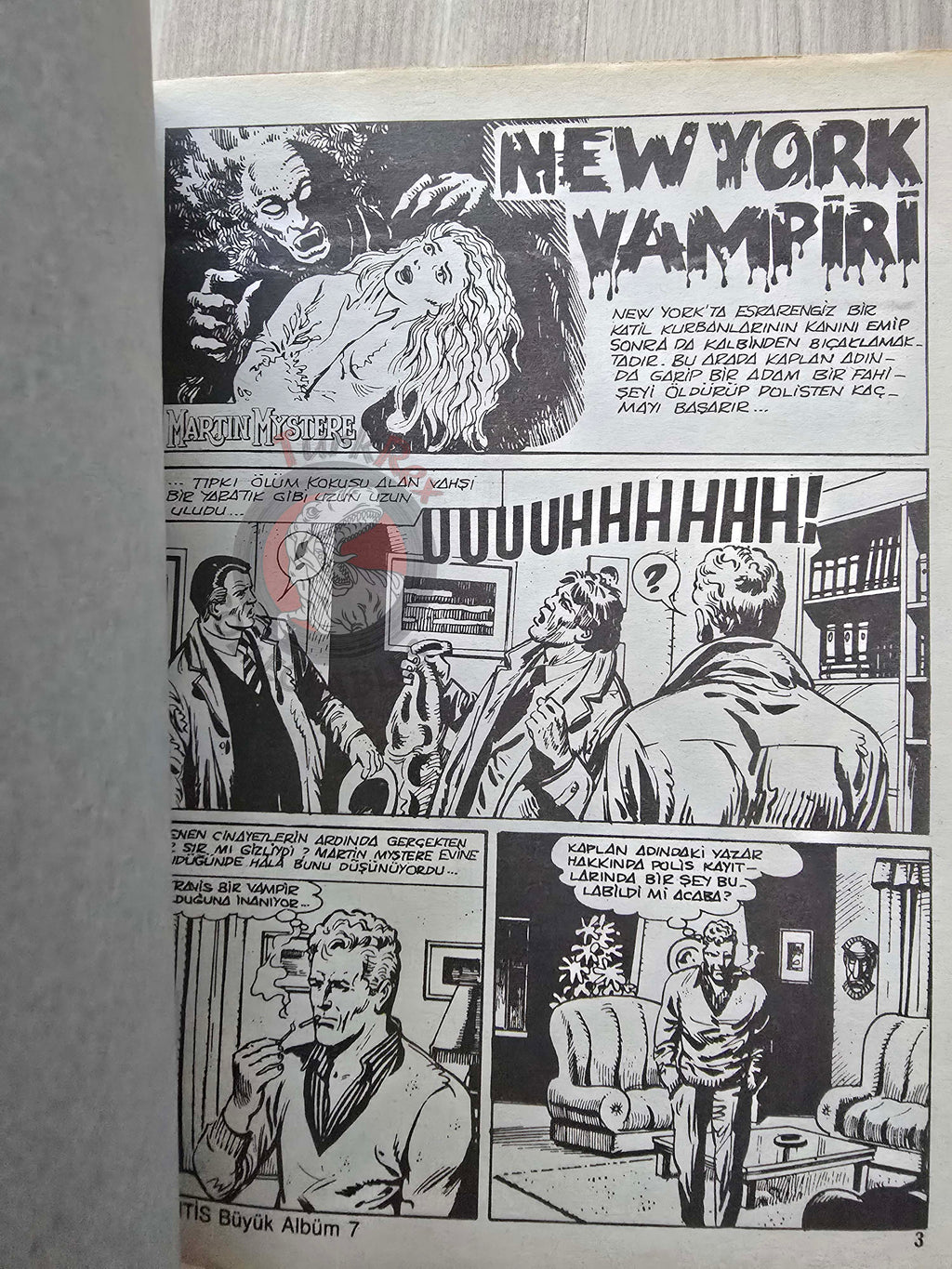Martin Mystère #7 Un Vampiro a New York 80s Turkish Comic Turkey #13 #15