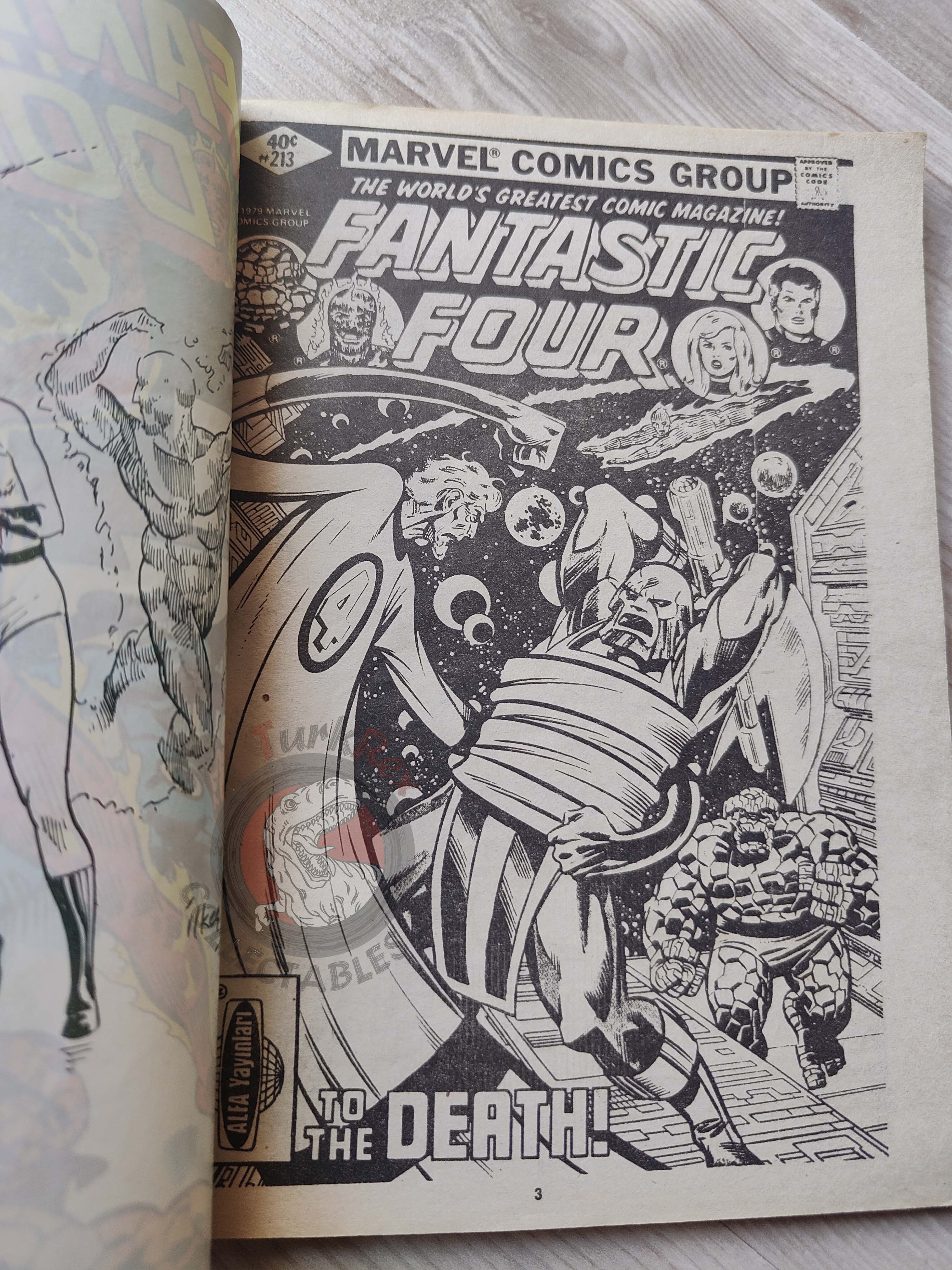 Fantastic Four #8 1988 Turkish Comic Turkey #213 #214 #215 #216
