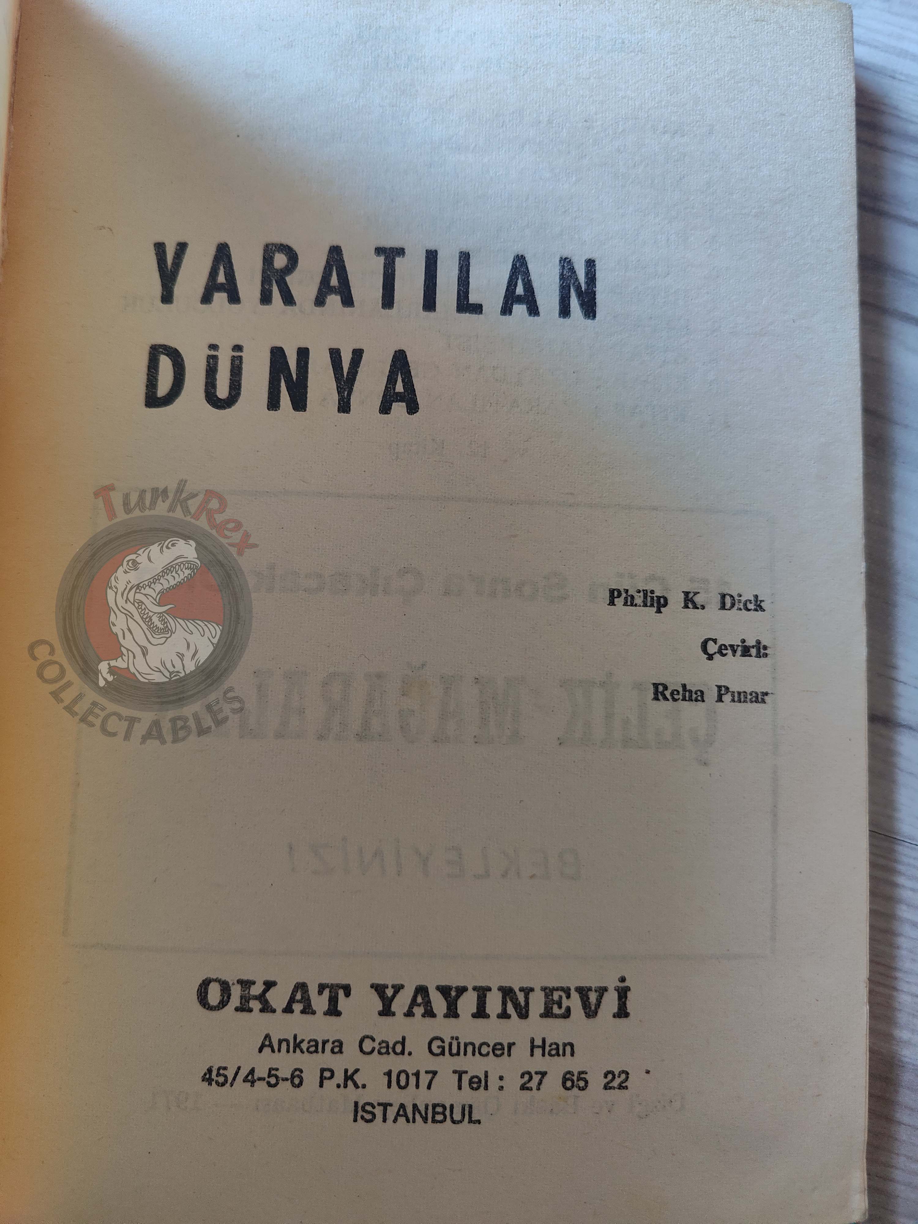 Philip K. Dick – The World Jones Made 1971 1st Turkish Book Turkey