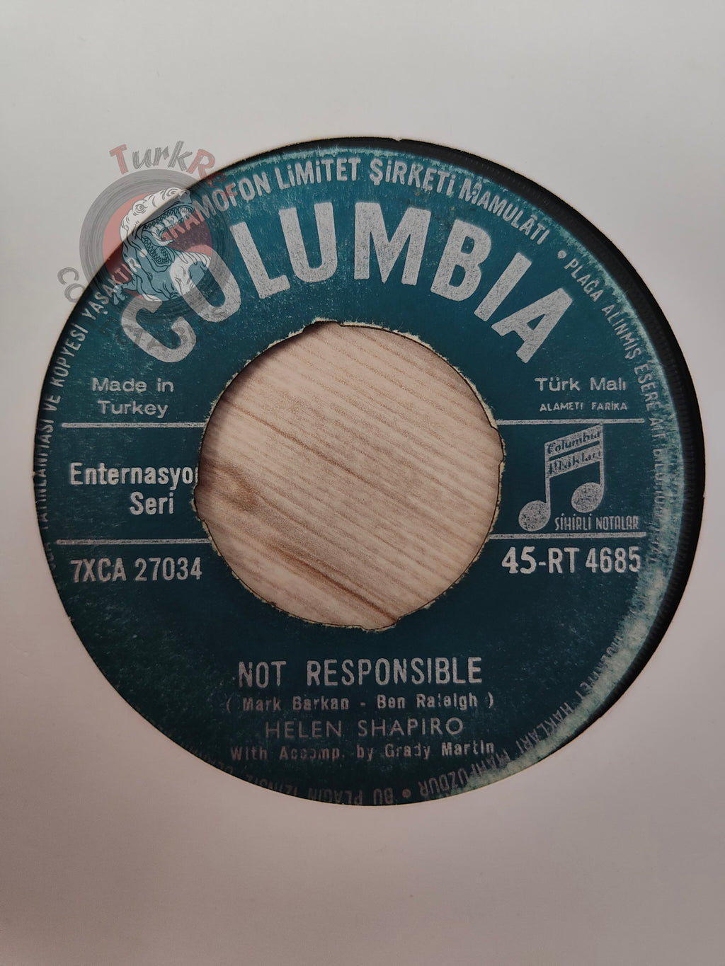 Helen Shapiro – Not Responsible 7" Turkish Pressing Vinyl Turkey Edition