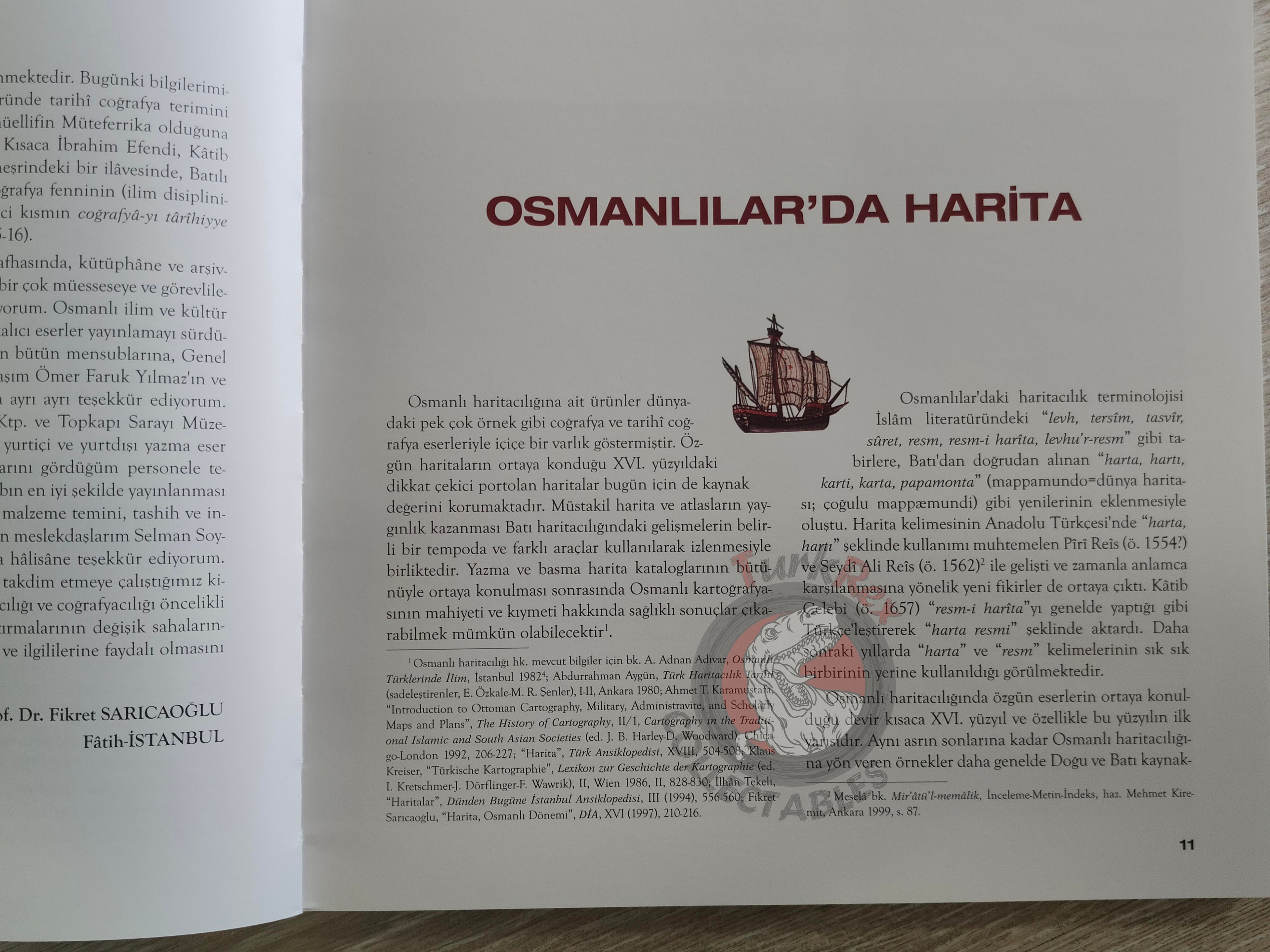 Ottoman Maps and Historical Geography From Piri Reis to Orfi Pasha Turkish Book Turkey
