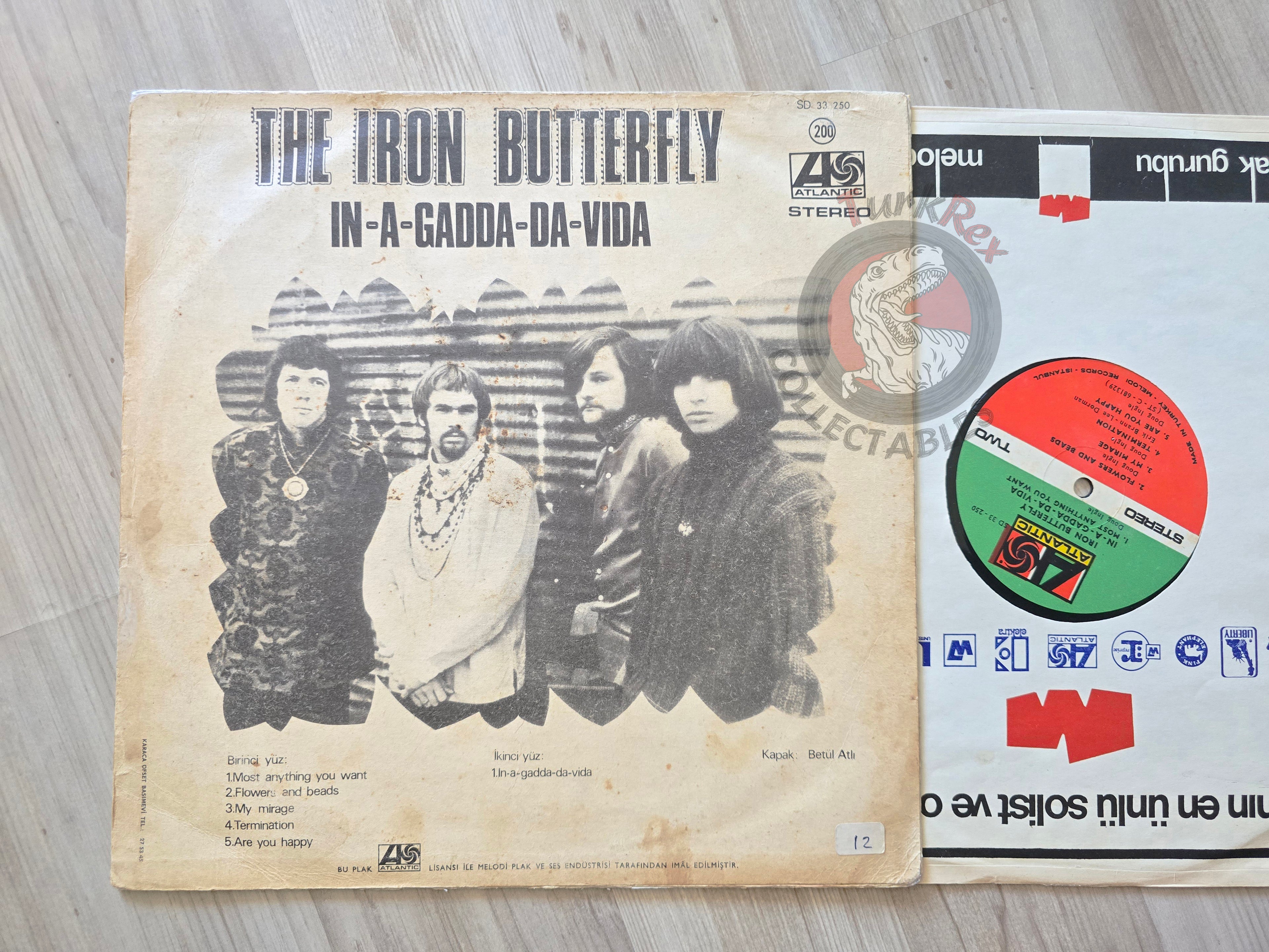 Iron Butterfly – In-A-Gadda-Da-Vida Turkish Pressing Vinyl Turkey Edition