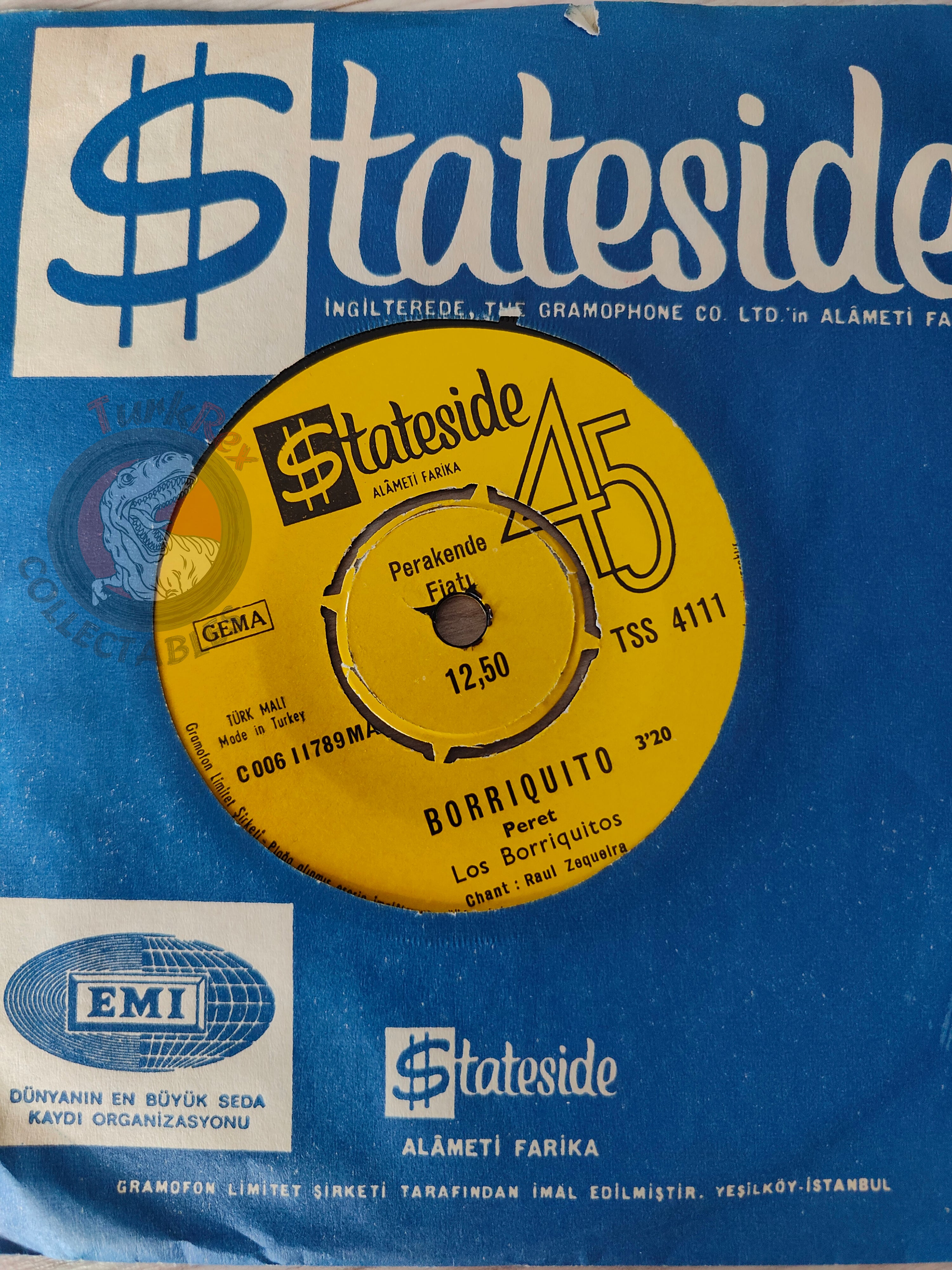 Los Borriquitos De Raul Zequeira – Borriquito 7" Turkish Pressing Vinyl Turkey Edition