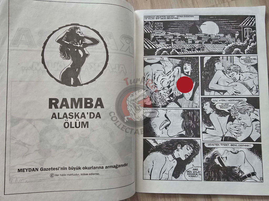 Ramba #1 1994 Notte violenta Turkish Comic Turkey Eros Comix Erotic