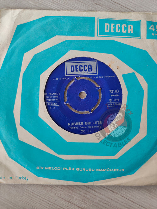 10cc – Rubber Bullets 7" Turkish Pressing Vinyl Turkey Edition
