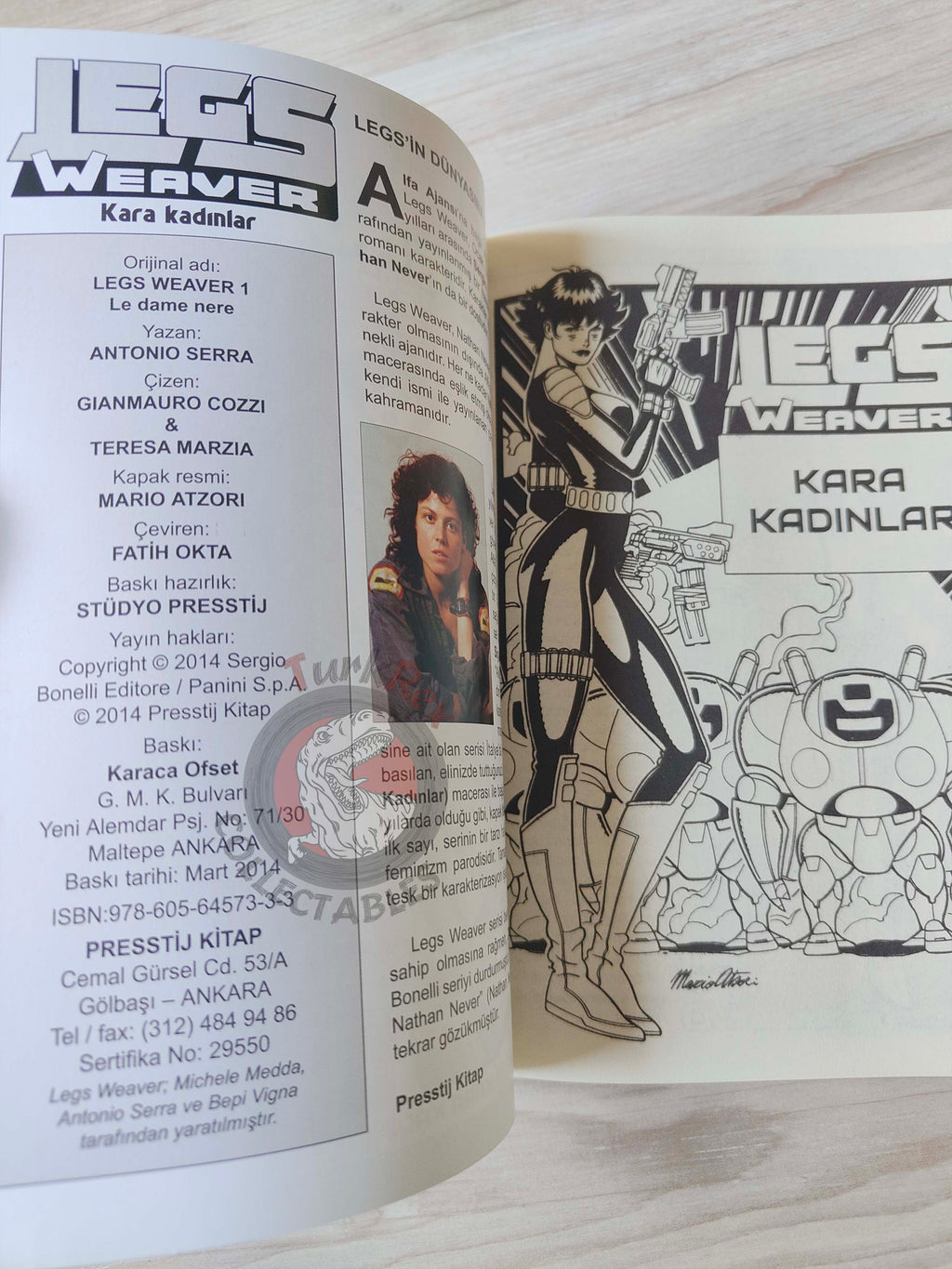 Legs Weaver #1 La Dame Noire Turkish Comic Turkey 2014 Antonio Serra