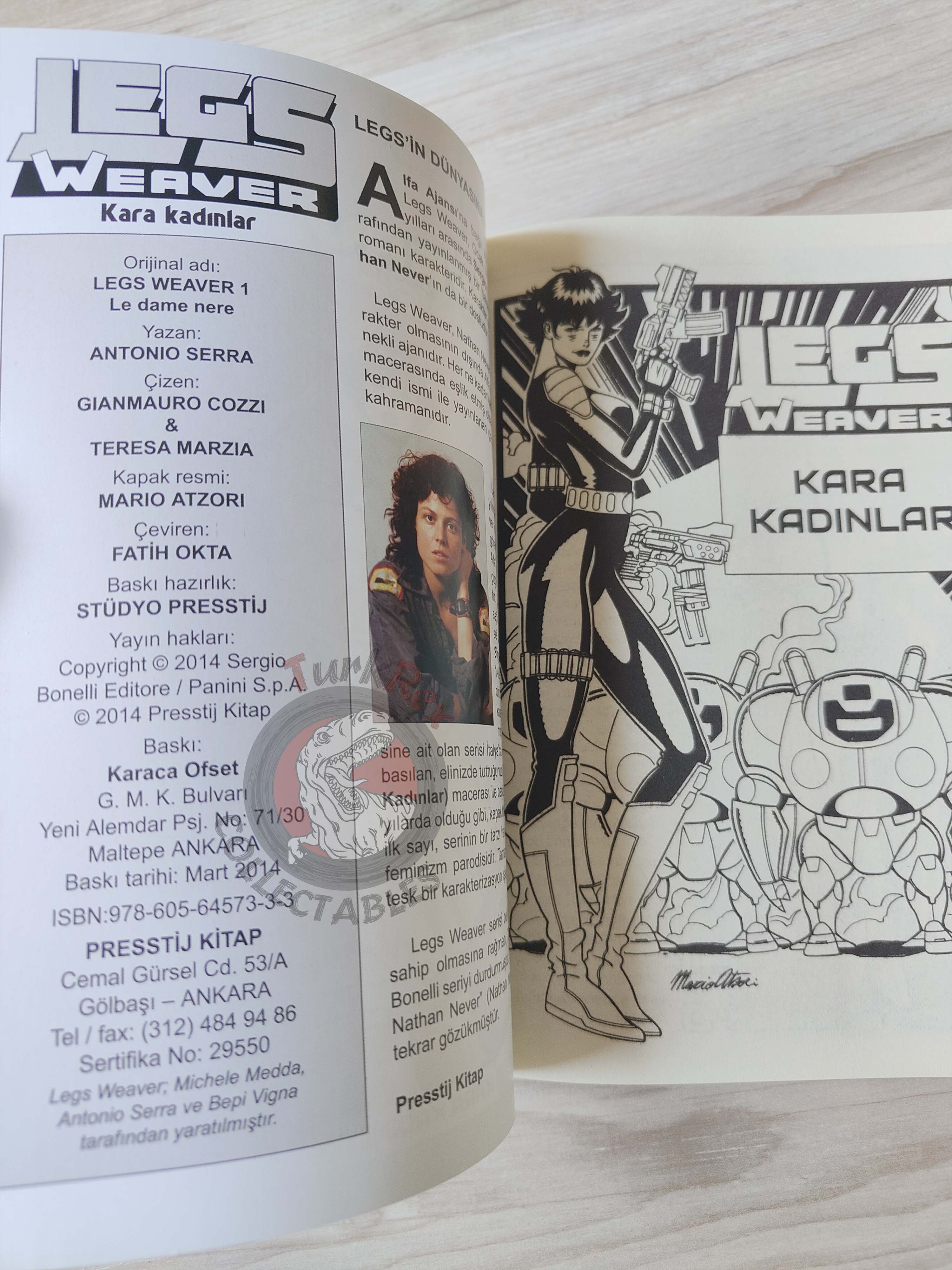 Legs Weaver #1 La Dame Noire Turkish Comic Turkey 2014 Antonio Serra