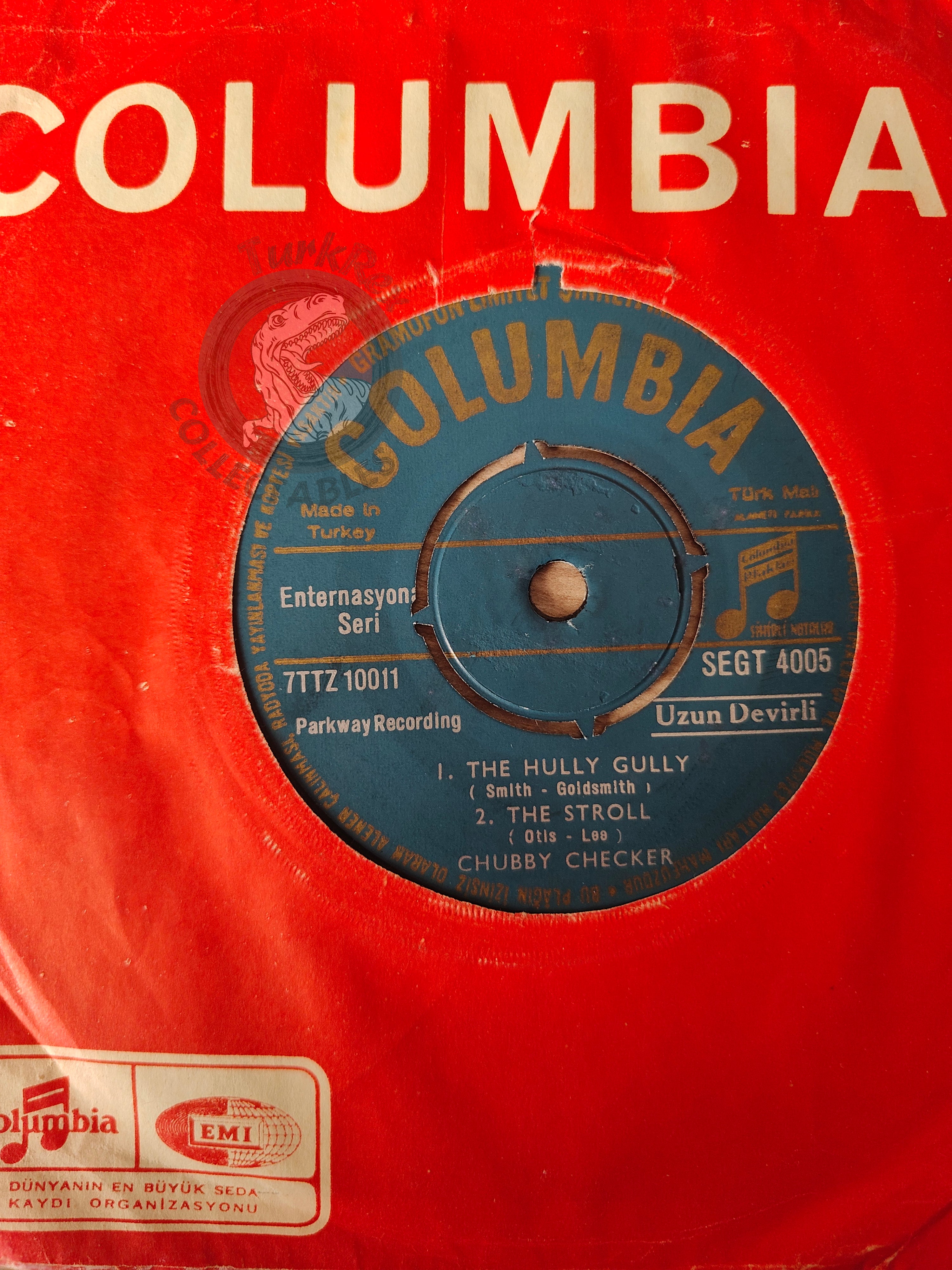 Chubby Checker – The Hully Gully  7" Turkish Pressing Vinyl Turkey Edition