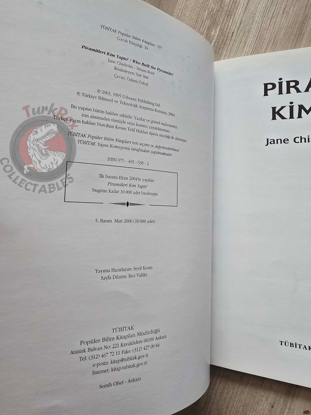 Jane Chisholm – Who Built The Pyramids? 2006 Turkish Book Turkey