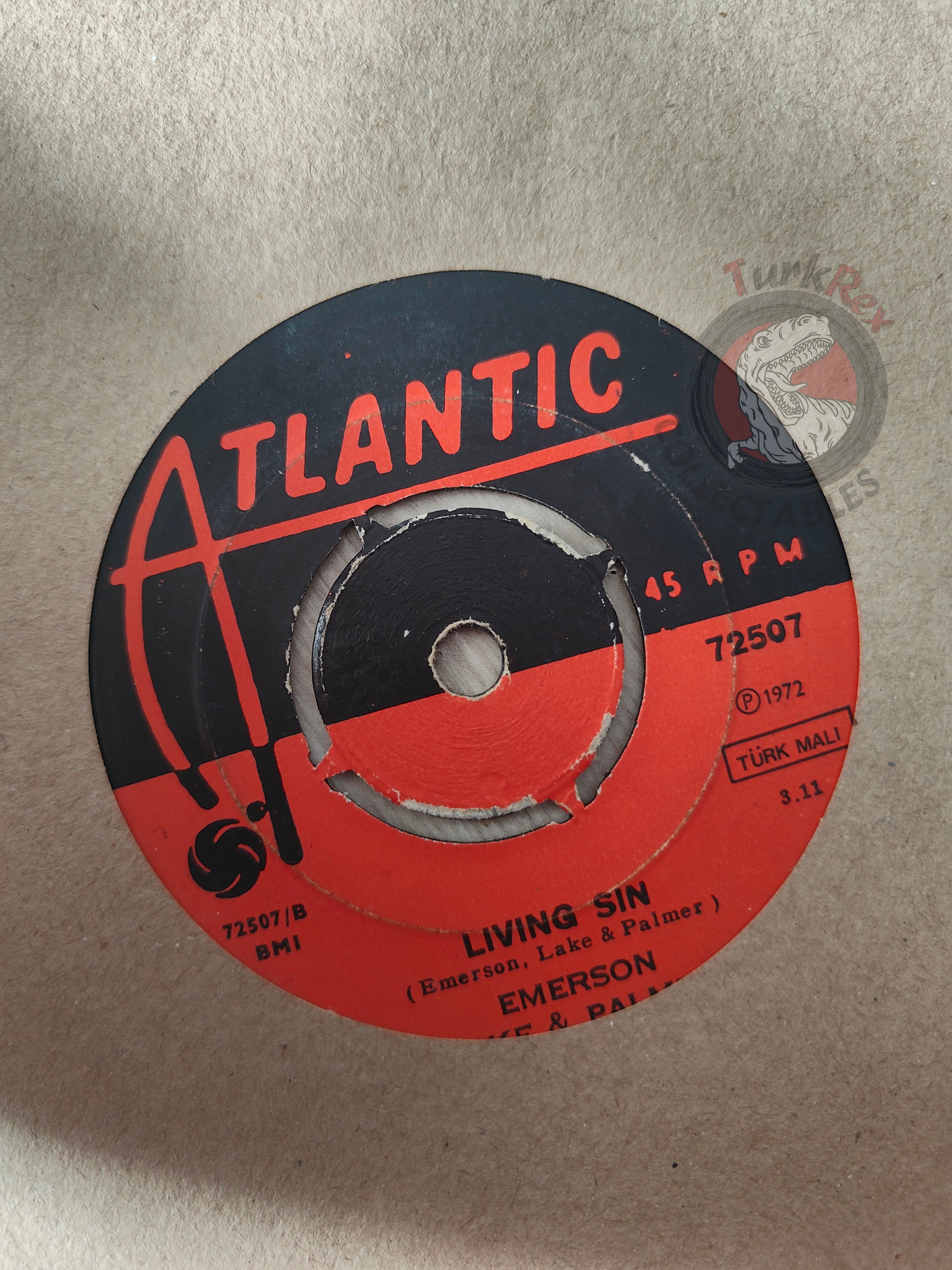 Emerson, Lake & Palmer – From The Beginning 7" Turkish Pressing Vinyl Turkey Edition