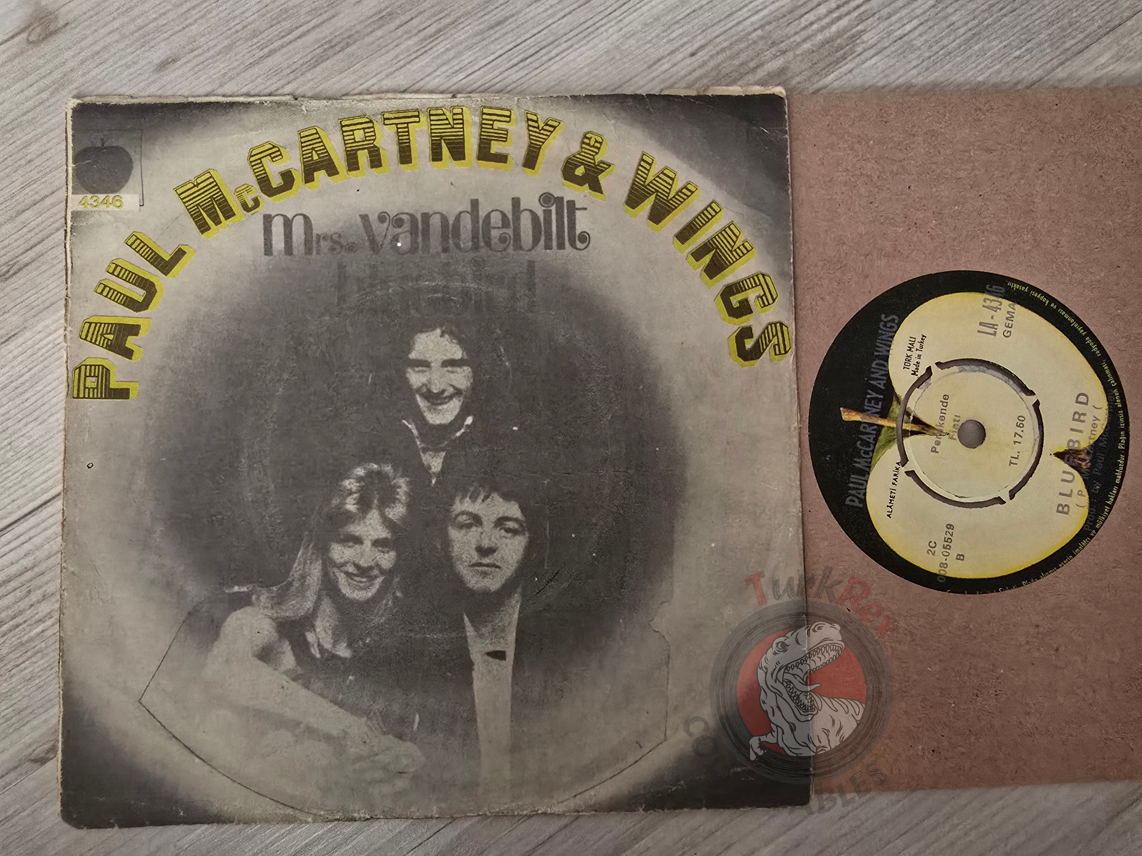 Paul McCartney & Wings – Mrs. Vandebilt 7" Turkish Pressing Vinyl Turkey Edition