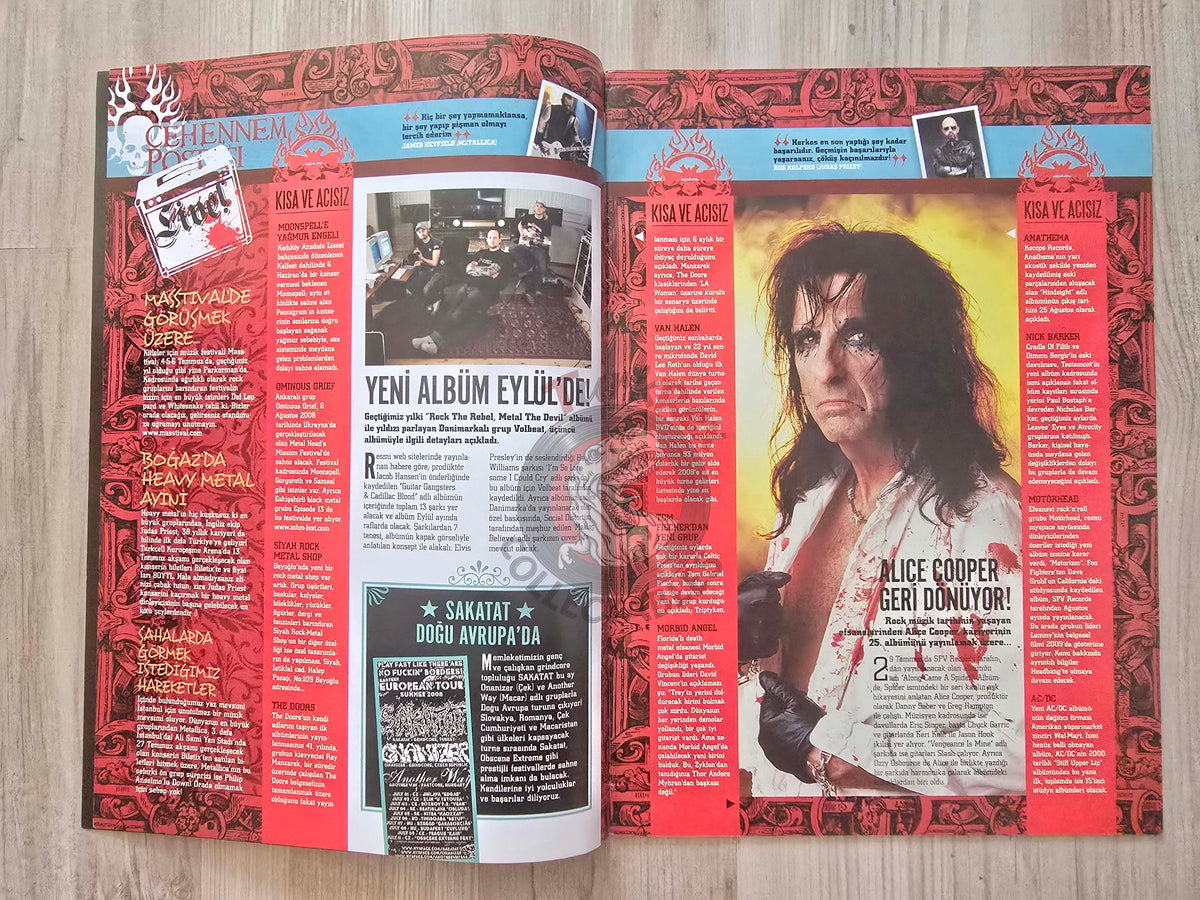 Headbang 2008 Judas Priest Turkish Mag Turkey Def Leppard Whitesnake Mötley Crüe Whitesnake