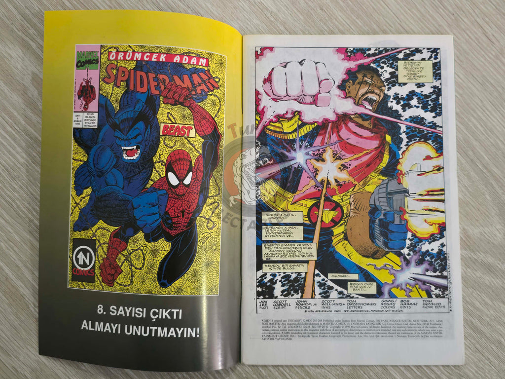 X-Men #8 1996 Turkish Comic Turkey Uncanny X-Men #287 #288