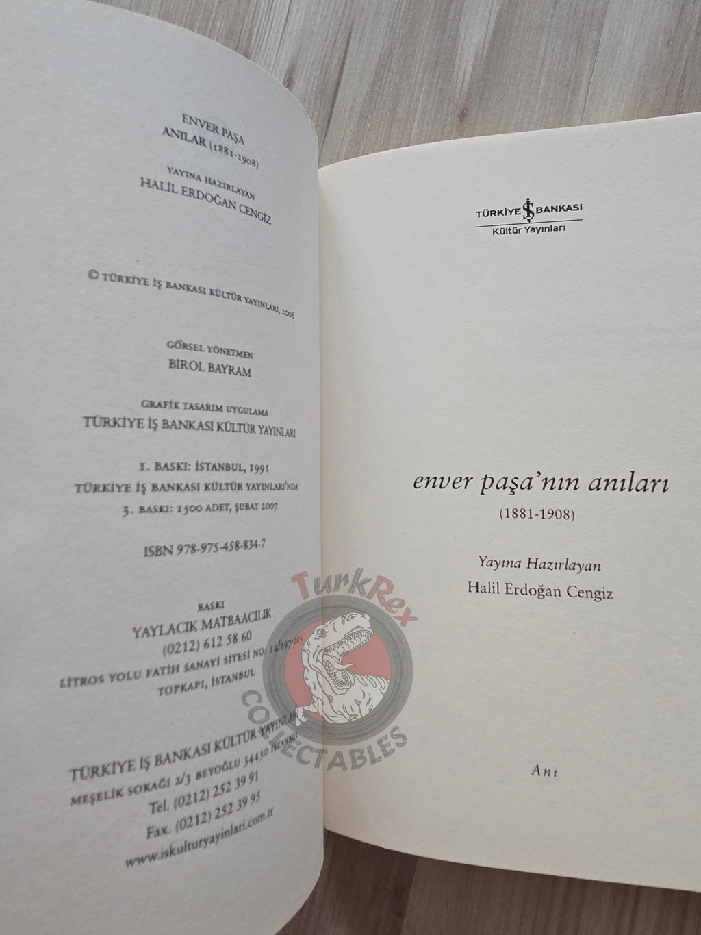Memoirs of Enver Pasha 2007 Turkish Book Turkey WW1 Ottoman Empire