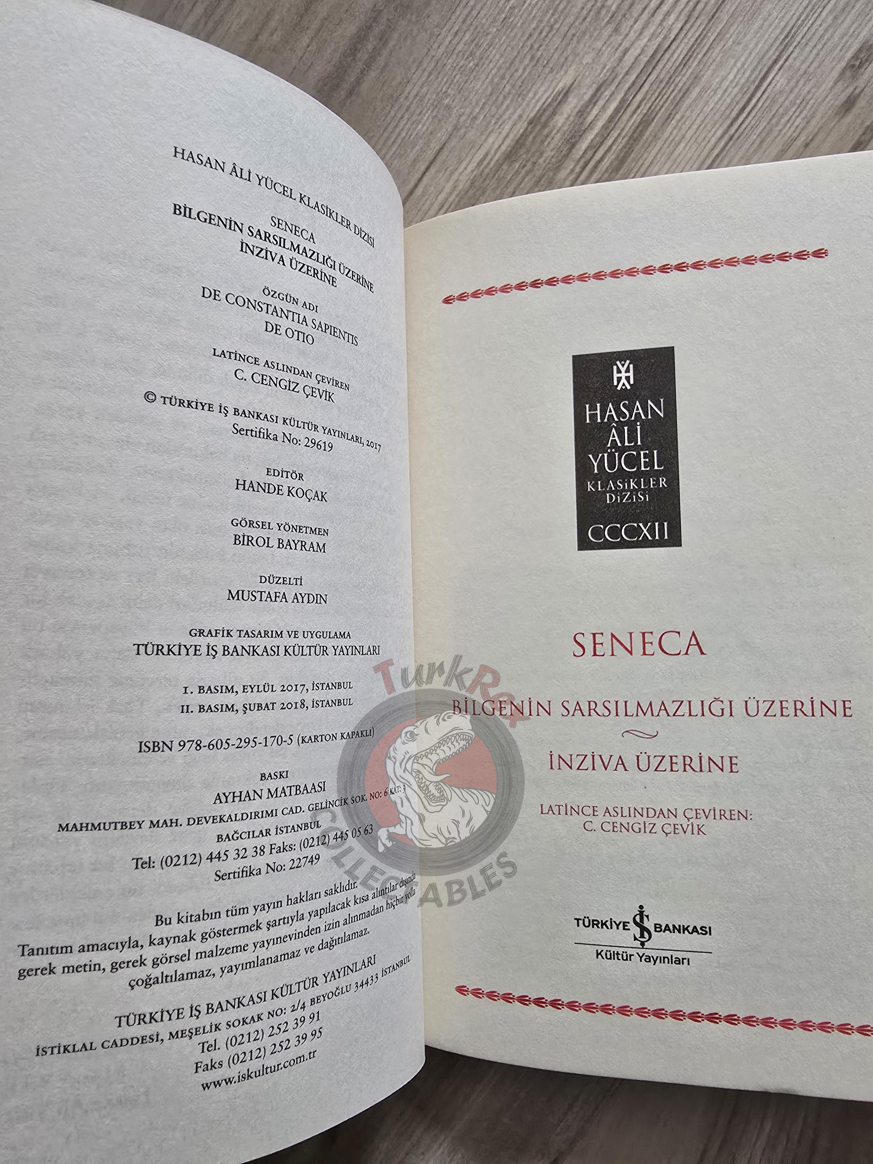 Lucius Annaeus Seneca – On the Firmness of the Wise 2018 Turkish Book Turkey