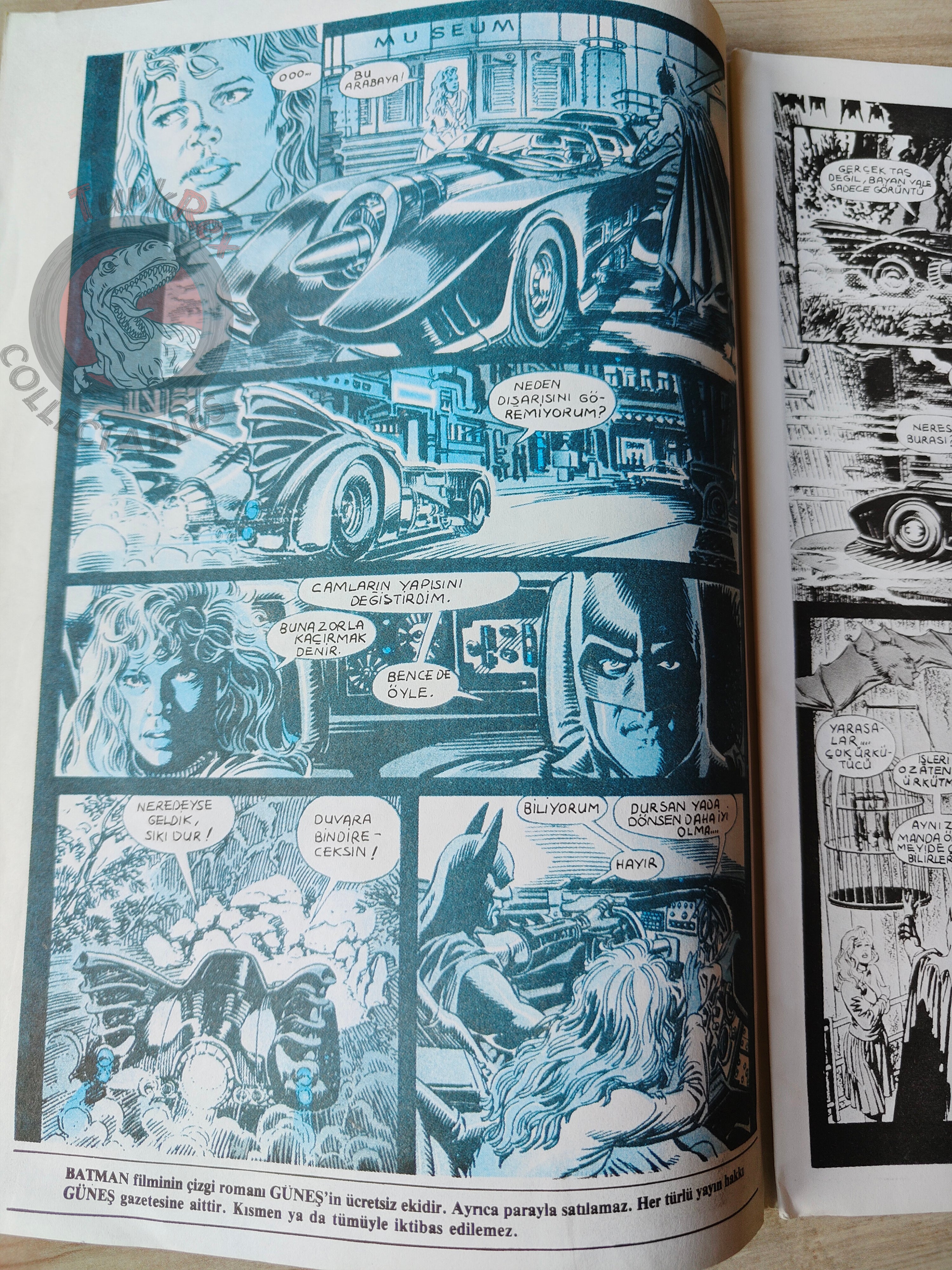 Batman The Official Comic Adaptation Issue #2 1989 Turkish Joker Newspaper Giveaway
