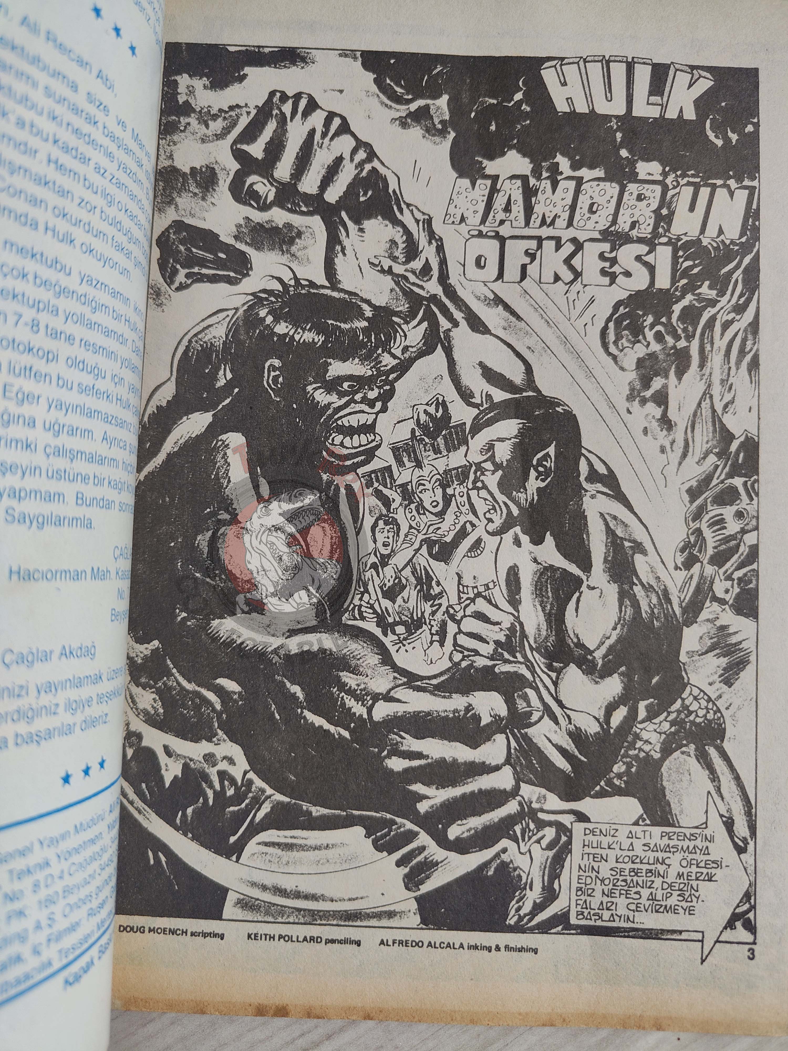 Hulk #16 1988 Turkish Comic Turkey cover Rampaging #5 #142 She-Hulk