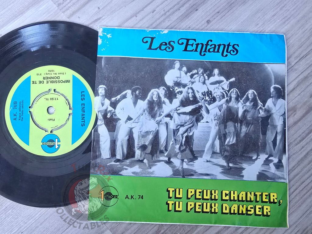 Les Enfants De Dieu – Tu Peux Chanter, Tu Peux Danser 7" Turkish Pressing Vinyl Turkey Edition