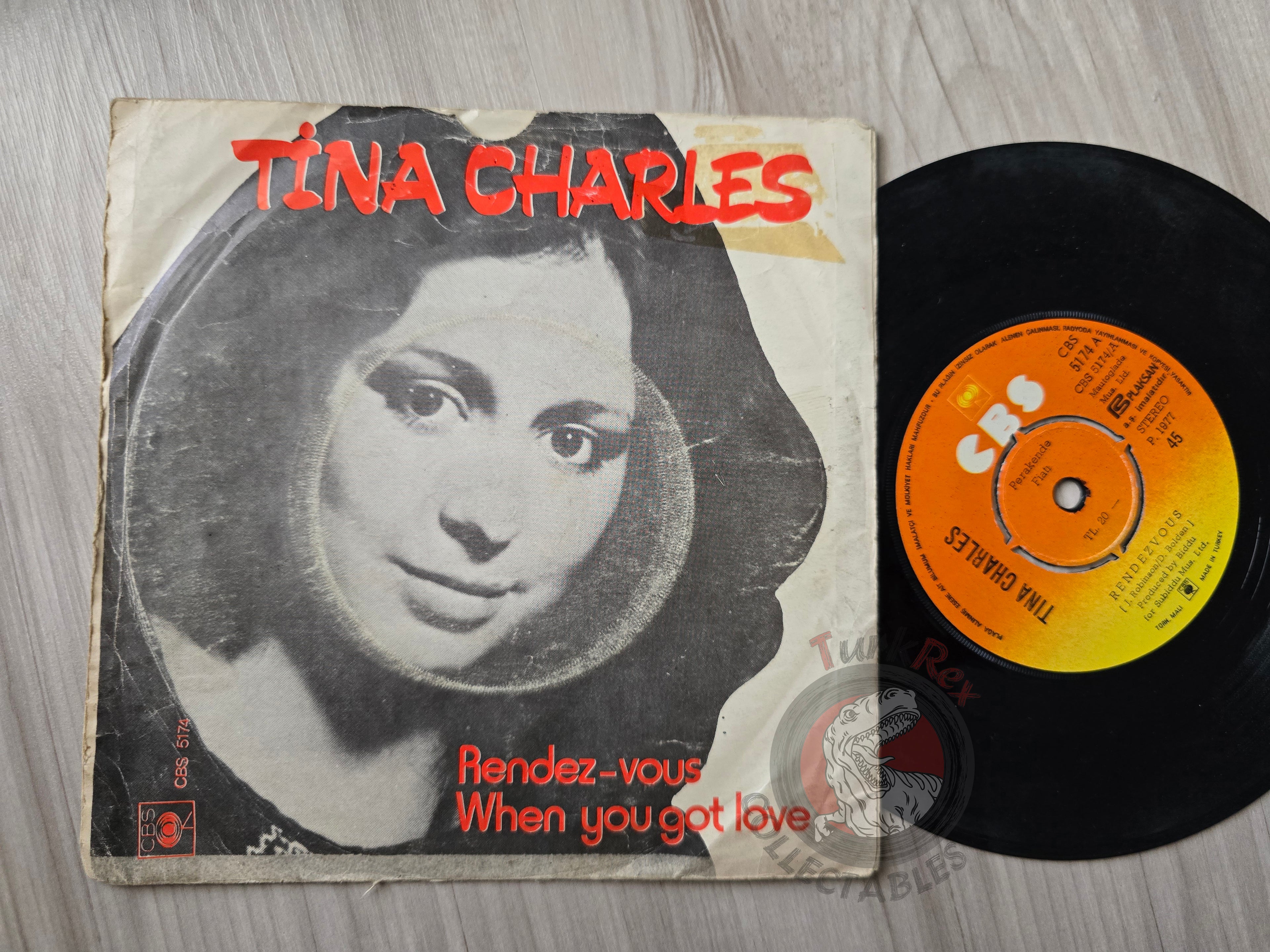 Tina Charles – Rendezvous 7" Turkish Pressing Vinyl Turkey Edition