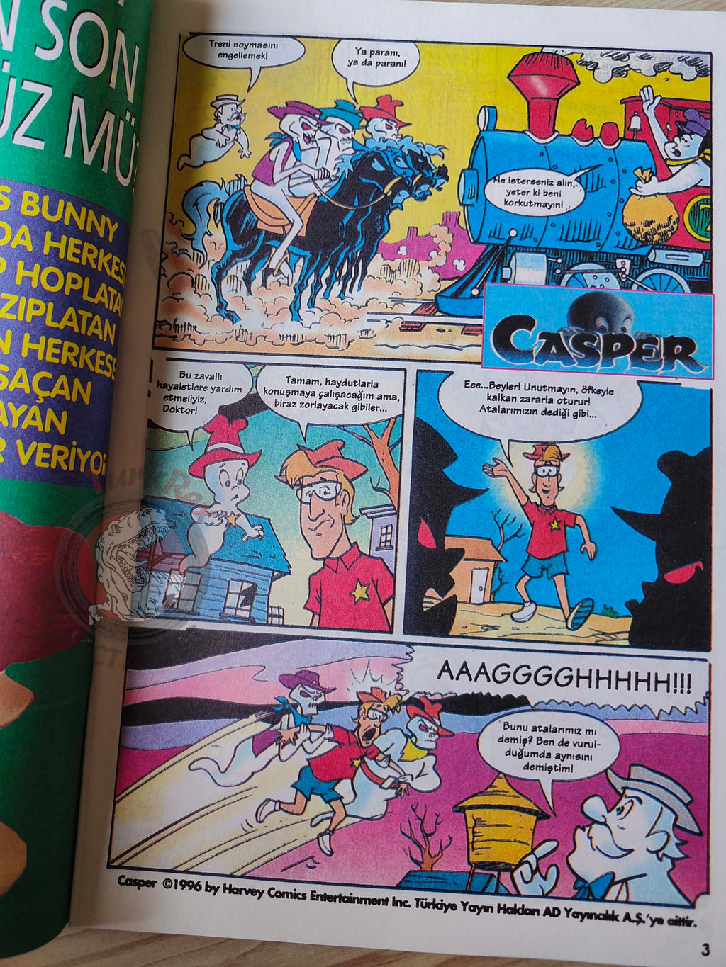 Casper the Friendly Ghost – Issue #6 1996 Turkish Comic Turkey
