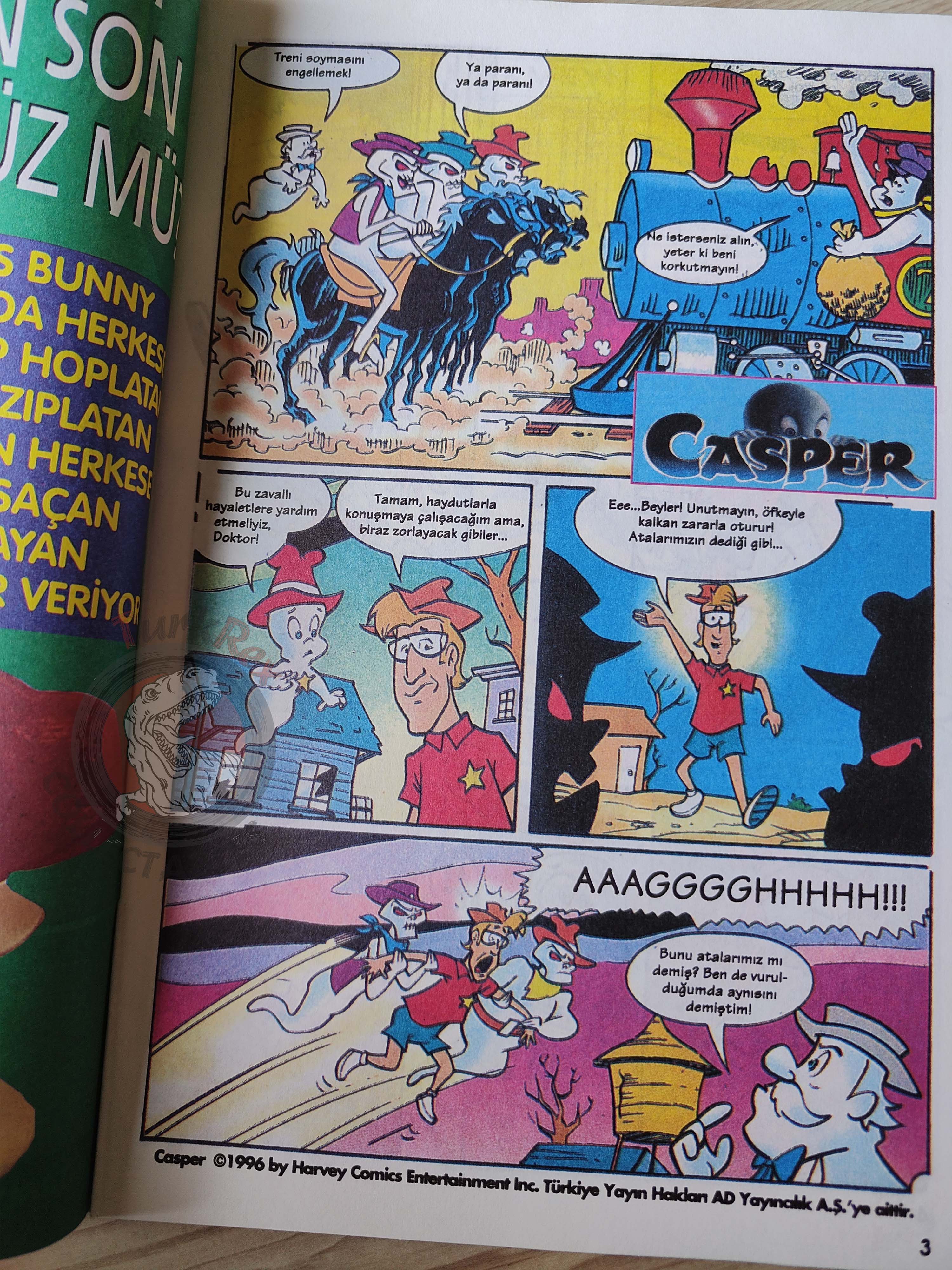 Casper the Friendly Ghost – Issue #6 1996 Turkish Comic Turkey