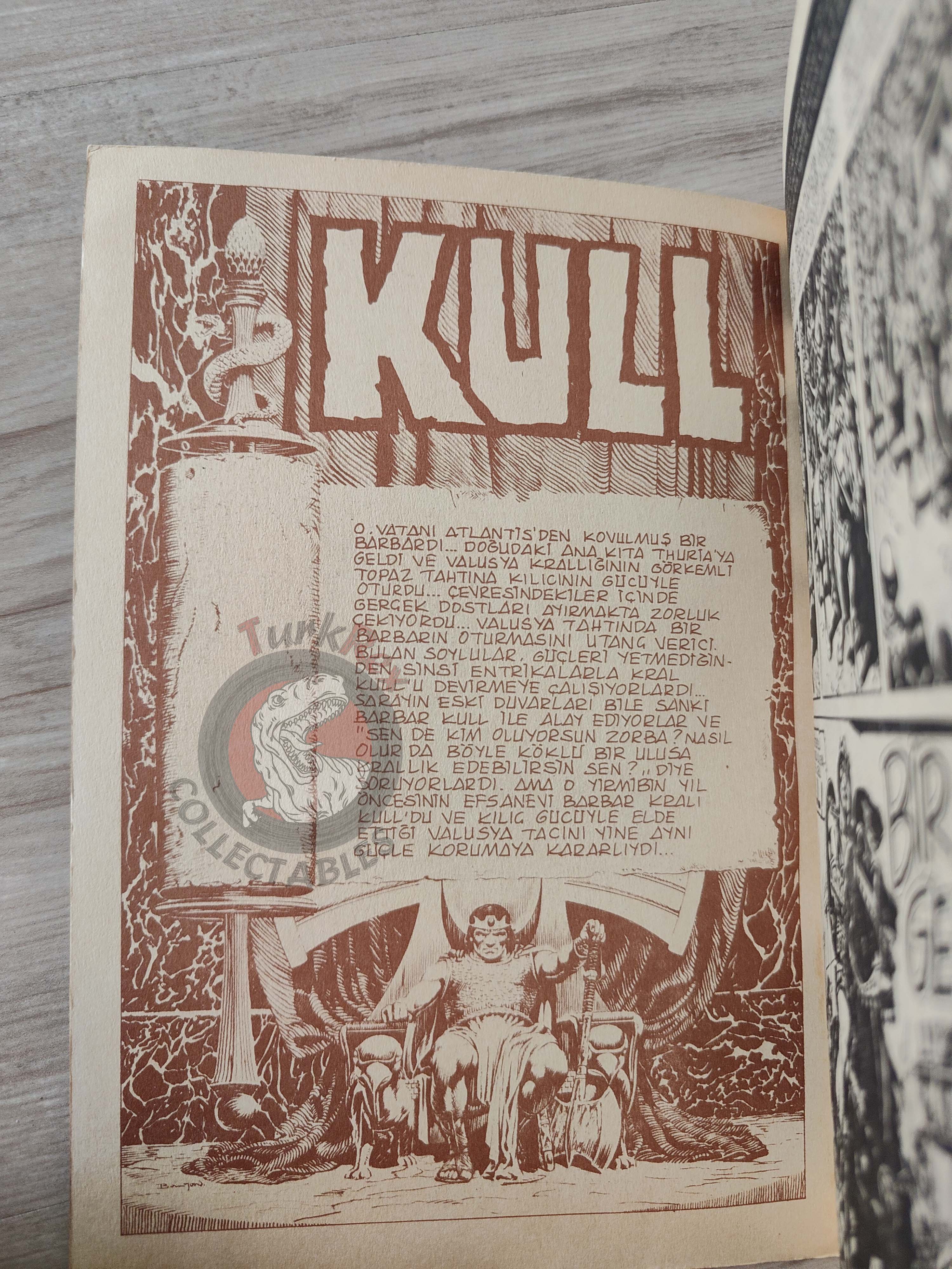 Kull the Conqueror #1 1985 Turkish Comic Turkey #2 Bizarre Adventures #26 SSOC #55